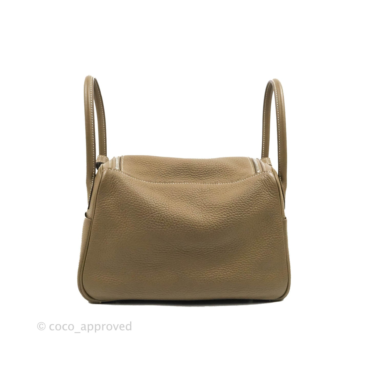 Hermès Lindy 26 Taurillon Clemence Etoupe Palladium Hardware