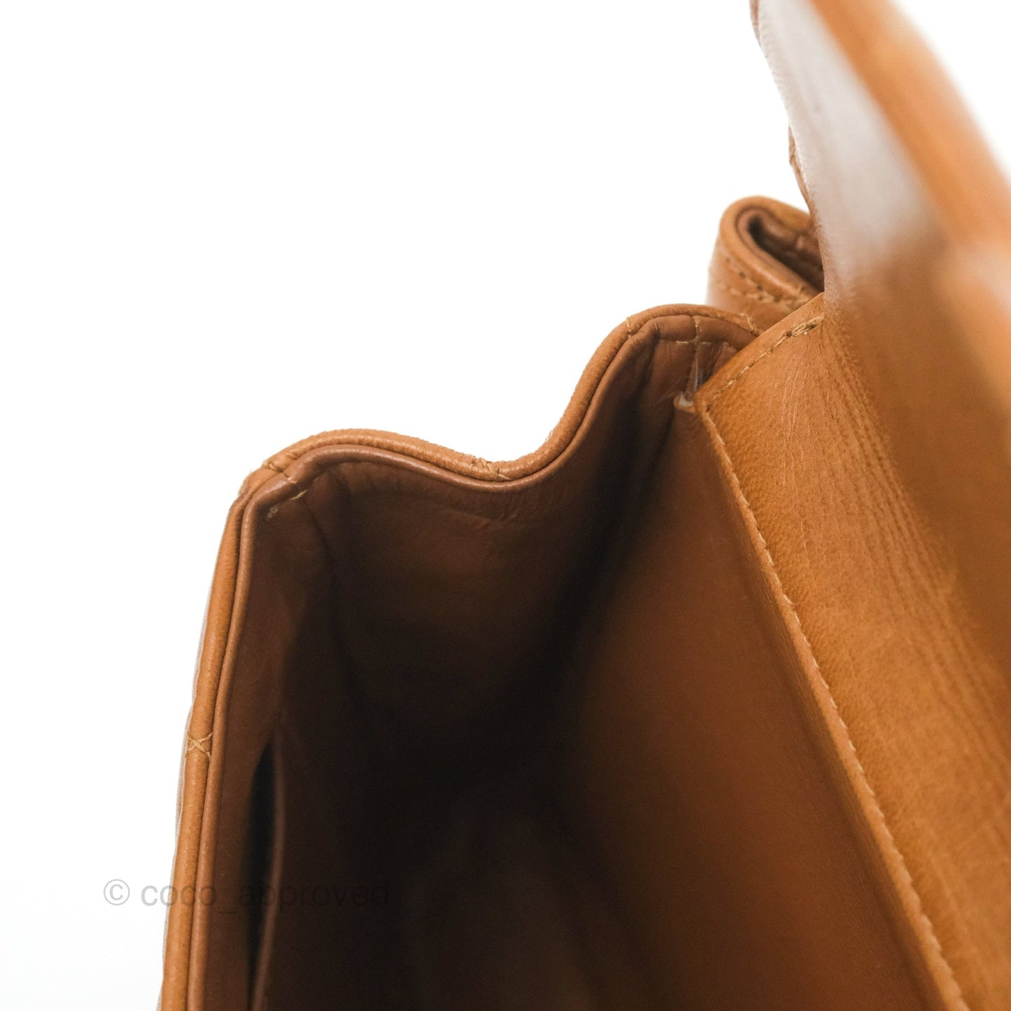 Chanel Vintage Double-sided Small Flap Brown Caramel Lambskin 24K Gold Hardware