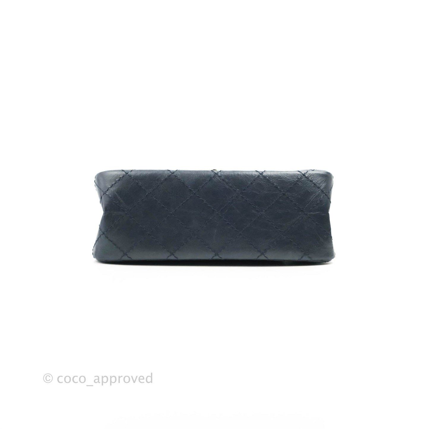 Chanel Mini Reissue 224 Navy Aged Calfskin Gold Hardware
