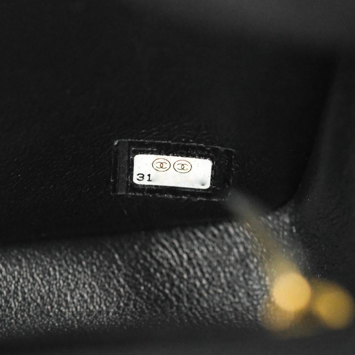 Chanel Top Handle Mini Rectangular Flap Bag Black Caviar Gold Hardware