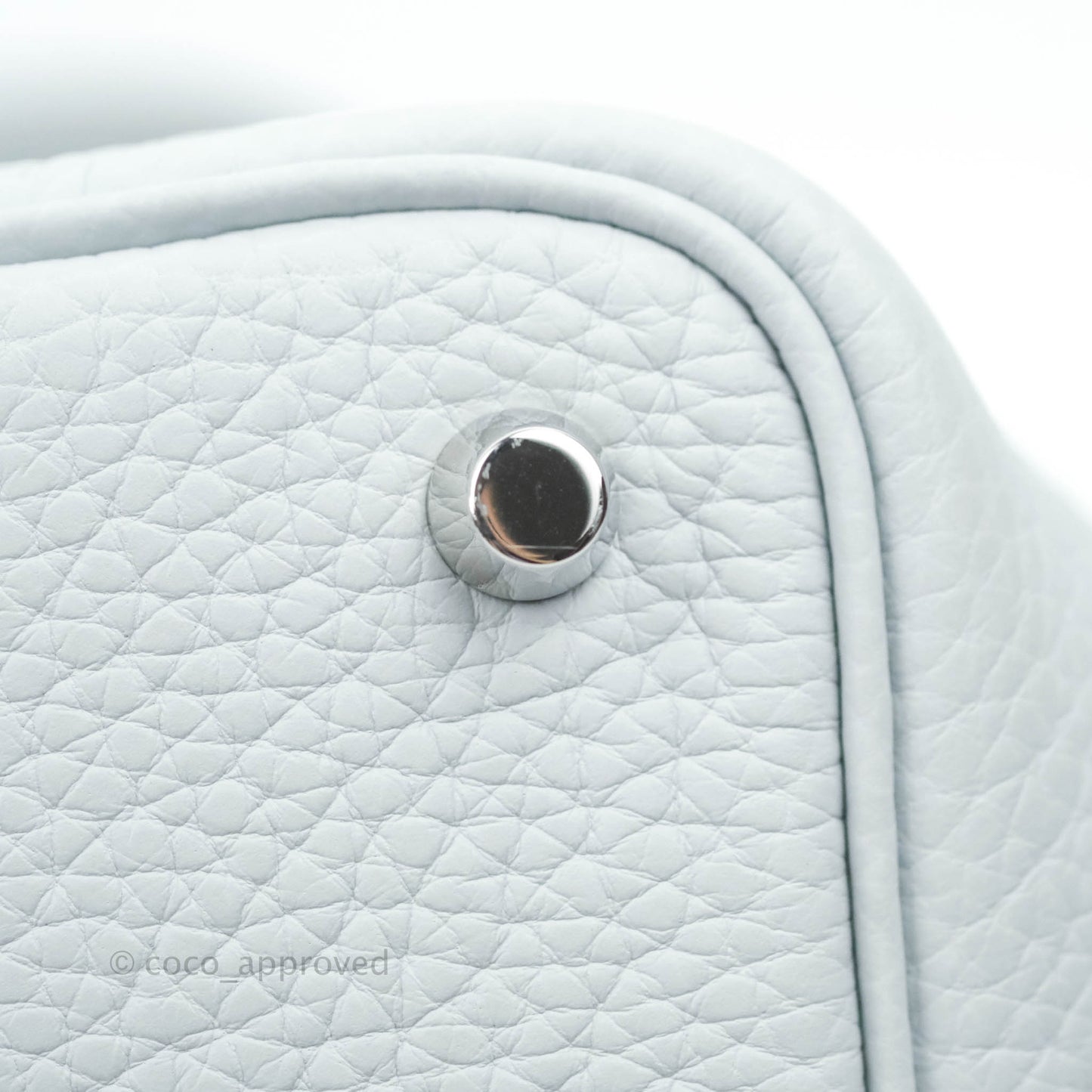 Hermès Picotin Lock 18 PM Bleu Pale Clemence Palladium Hardware