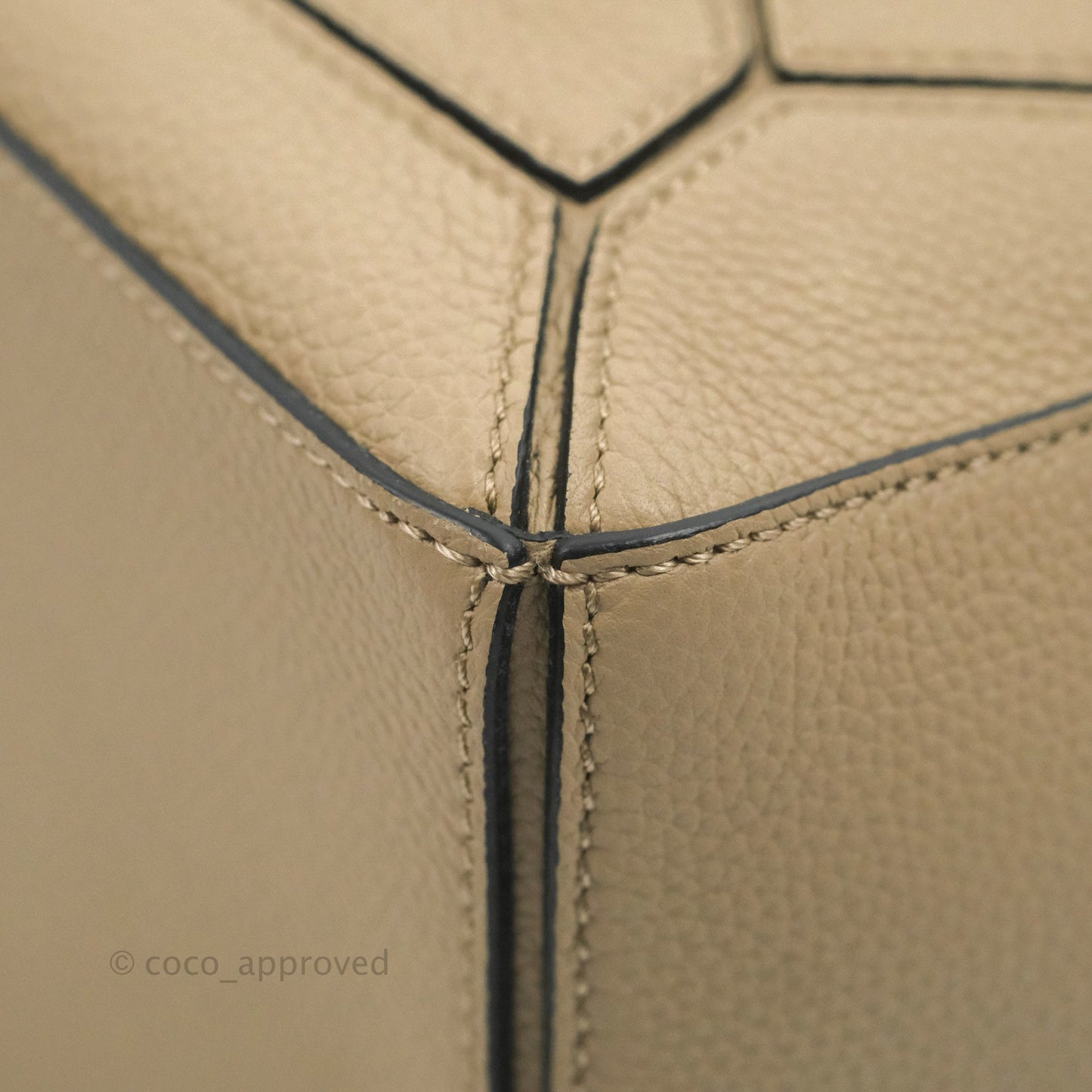 Loewe Small Puzzle Bag Sand Mink Grained Calfskin