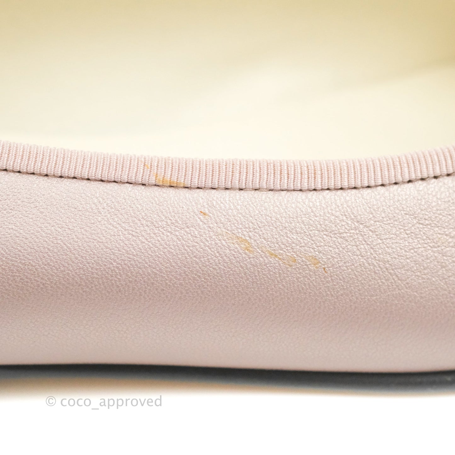 Chanel Ballerina Flats Pink Black Size 36