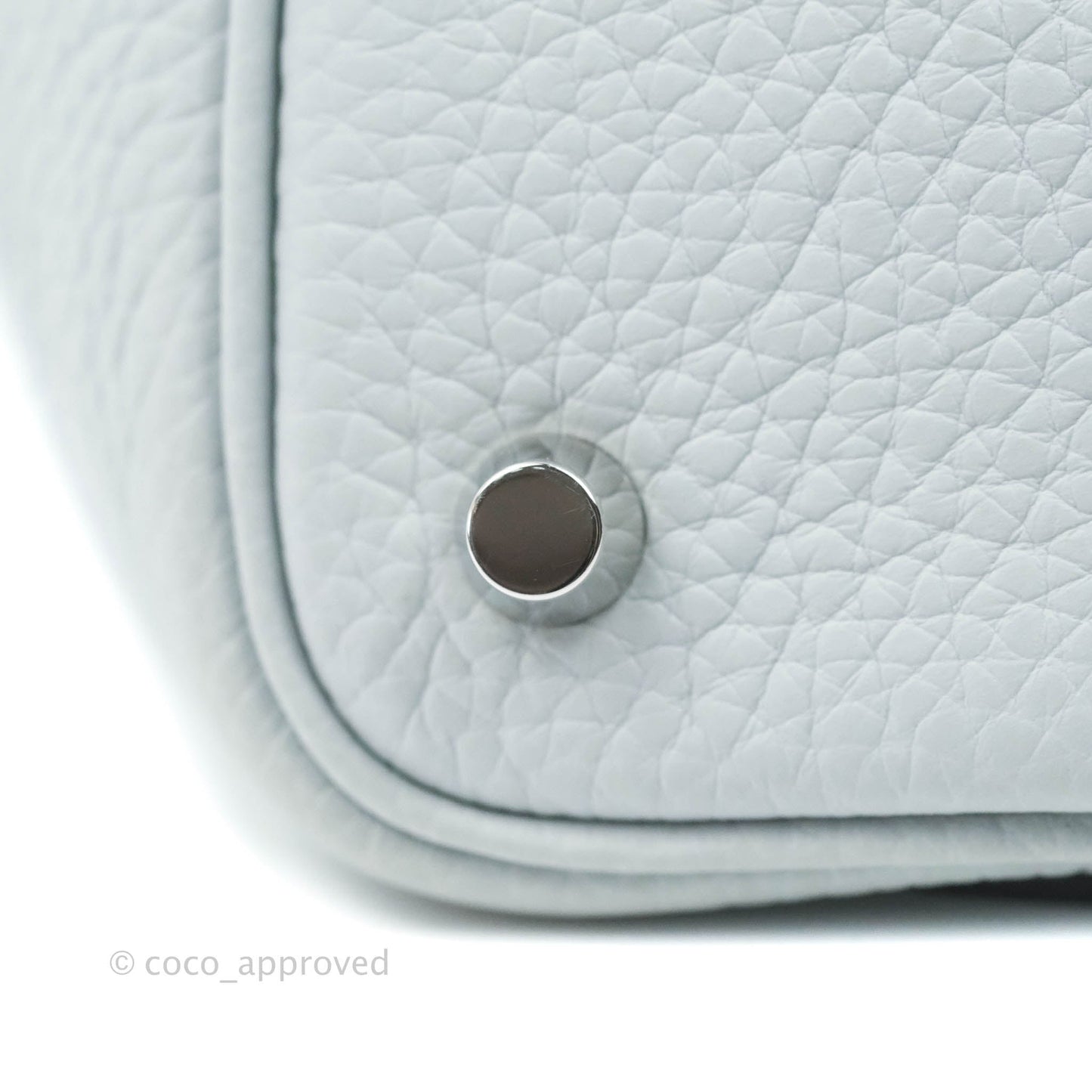 Hermès Picotin Lock 18 PM Bleu Pale Clemence Palladium Hardware