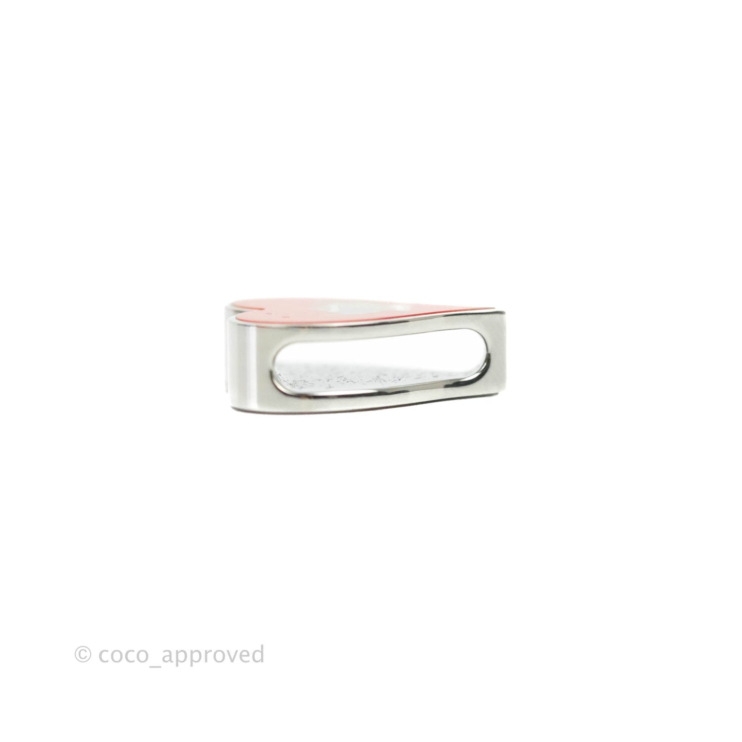 Hermès Tea Time Twilly Ring Rouge Palladium Hardware