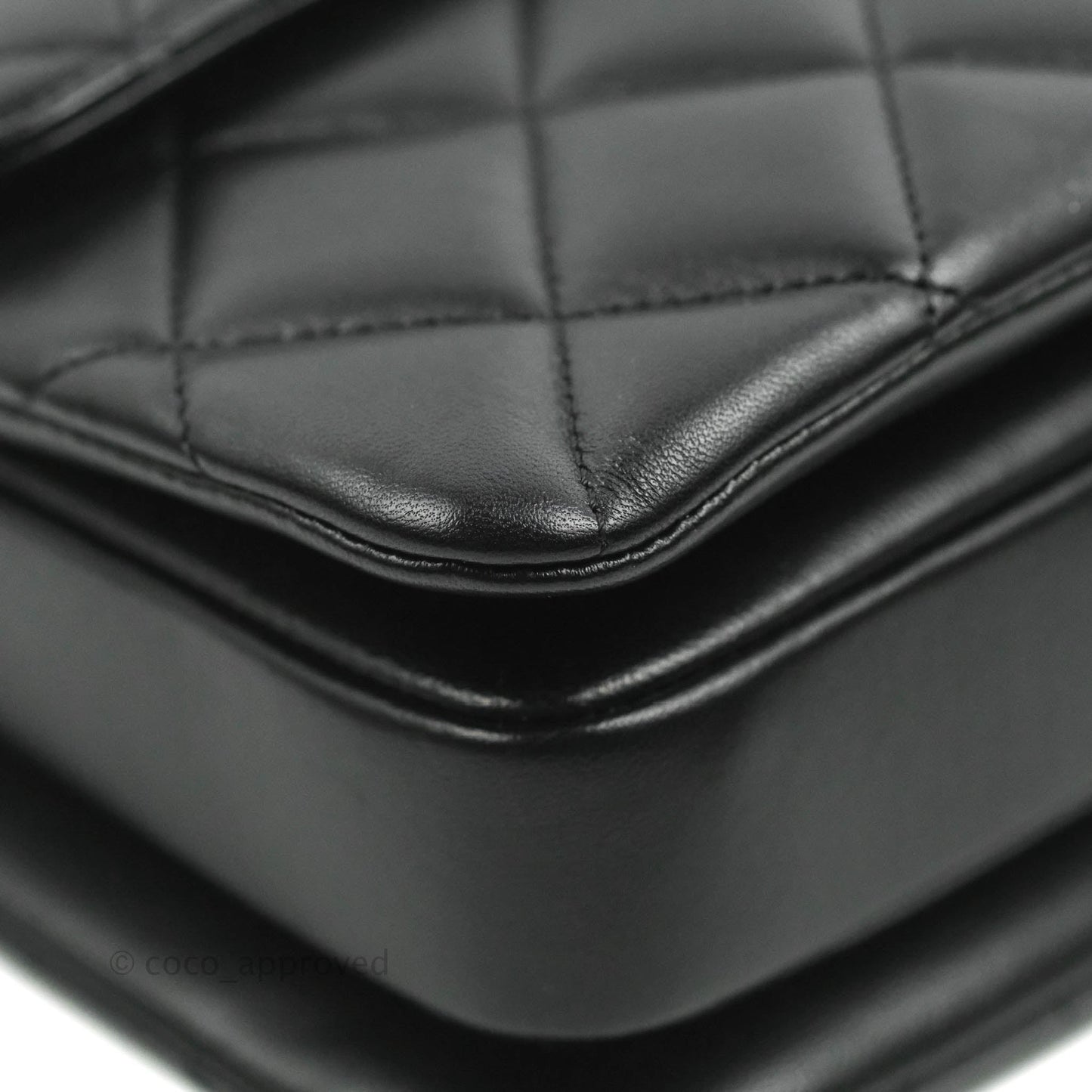 Chanel Small Trendy CC Black Lambskin Rose Gold Hardware 22C