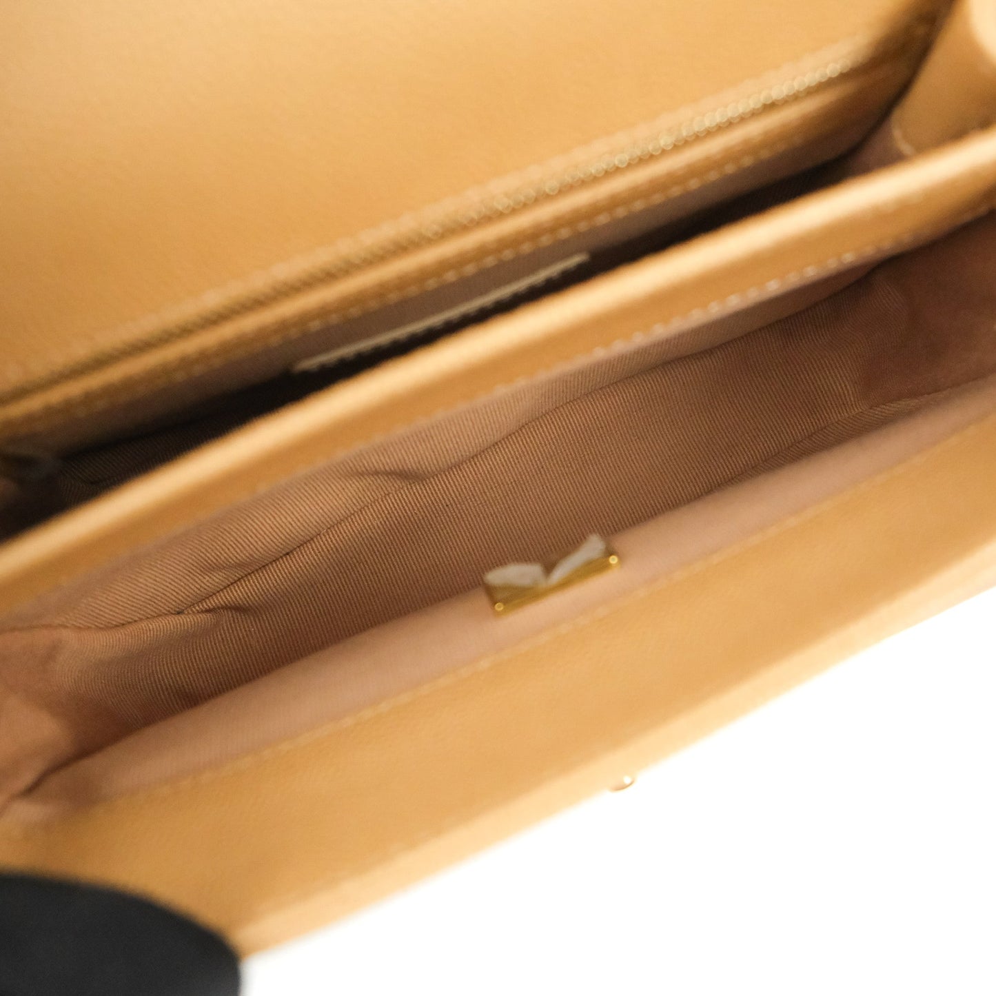 Chanel Mini Messenger Bag Beige Caviar Gold Hardware 21K
