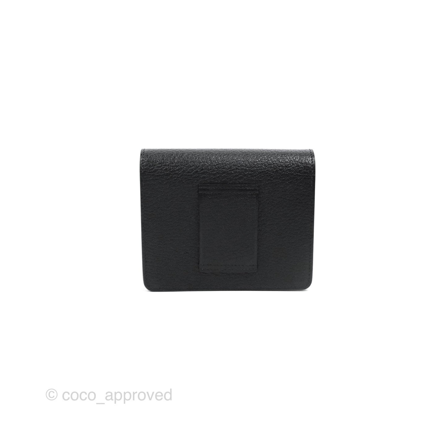 Hermès Roulis Slim Wallet Chevre Mysore Black Gold Hardware