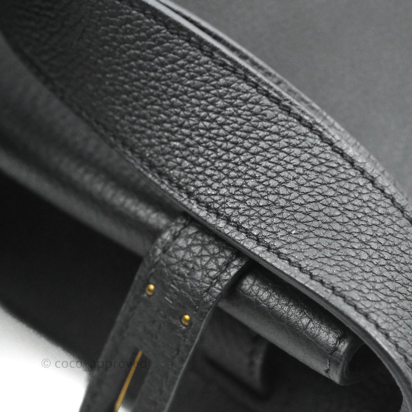 Hermes Togo So Kelly 22 Black Gold Hardware