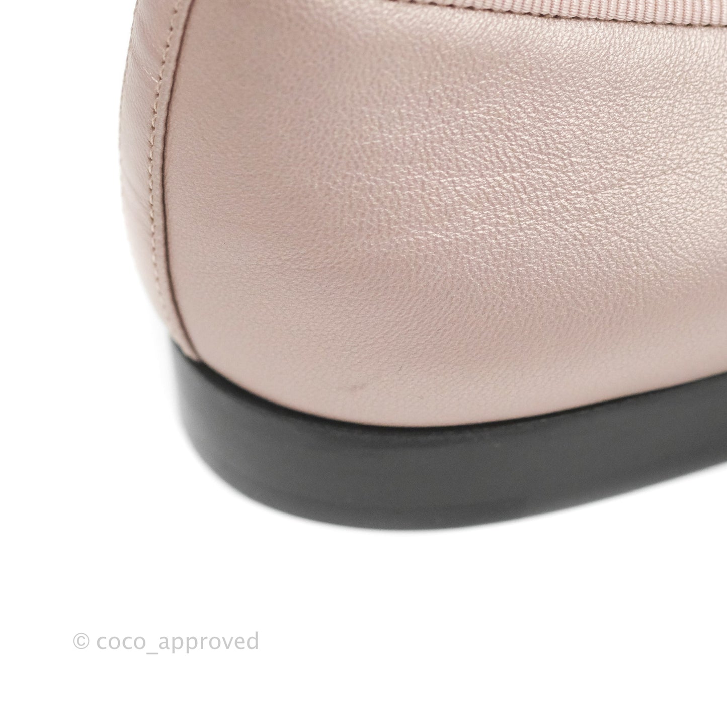Chanel Ballerina Flats Pink Black Size 36
