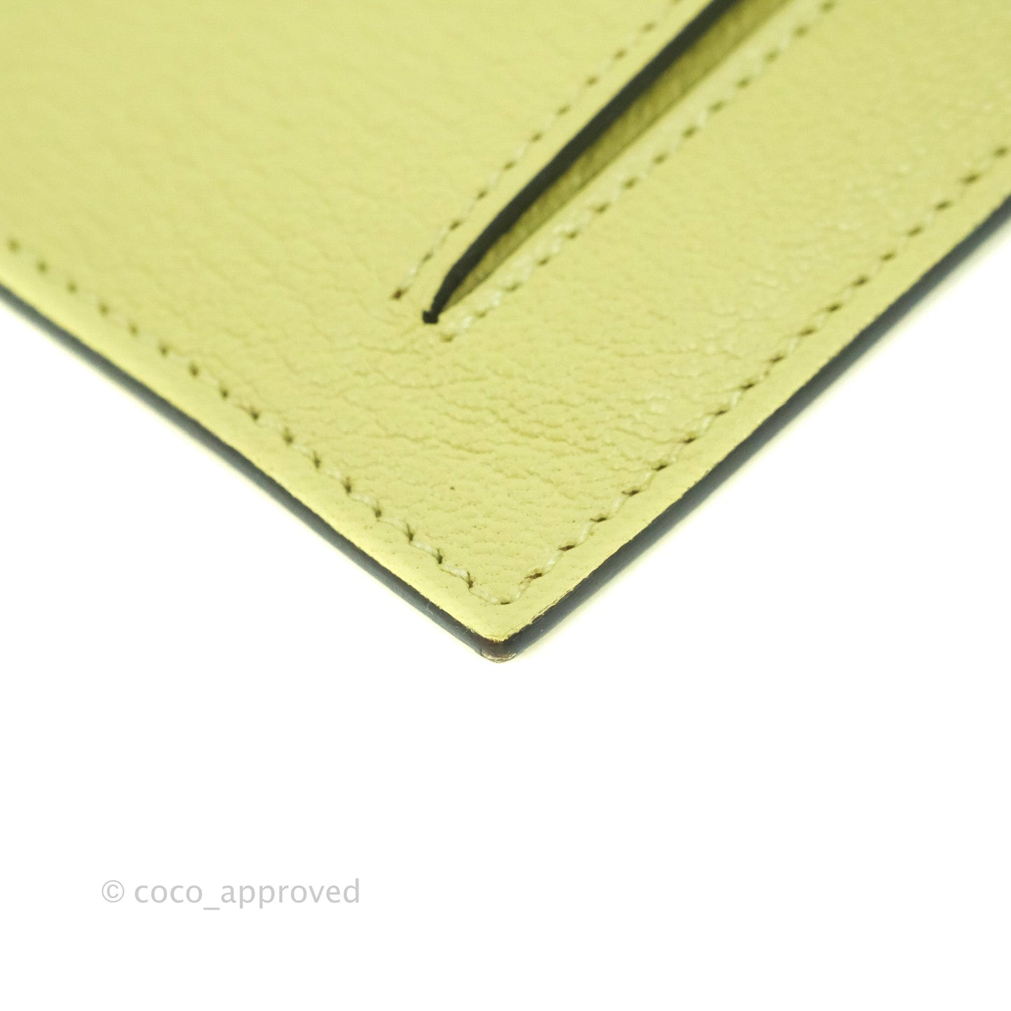 Hermès Kelly Pocket Compact Wallet Chevre Mysore Jaune Bourgeon Gold Hardware