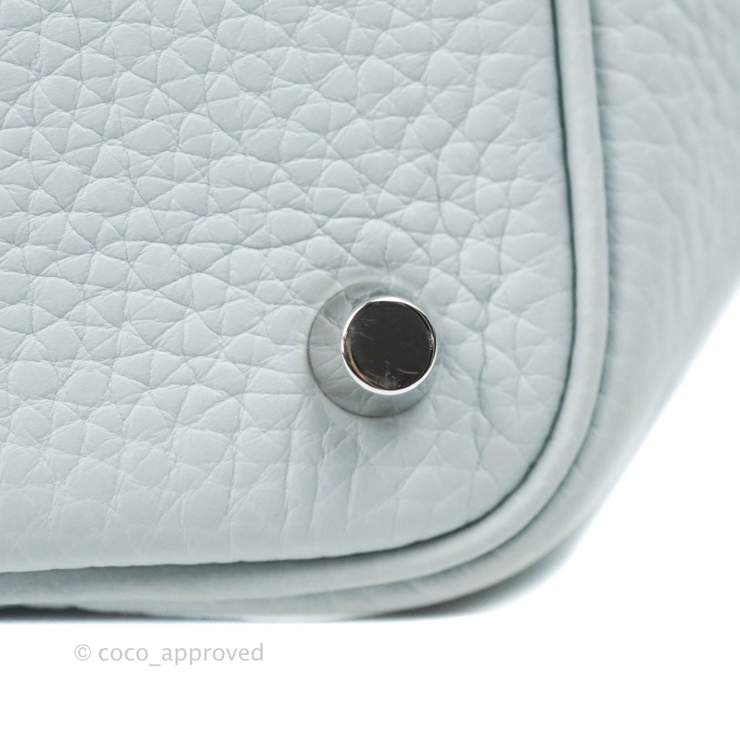Hermès Picotin Lock 18 PM Bleu Pale Clemence Palladium Hardware