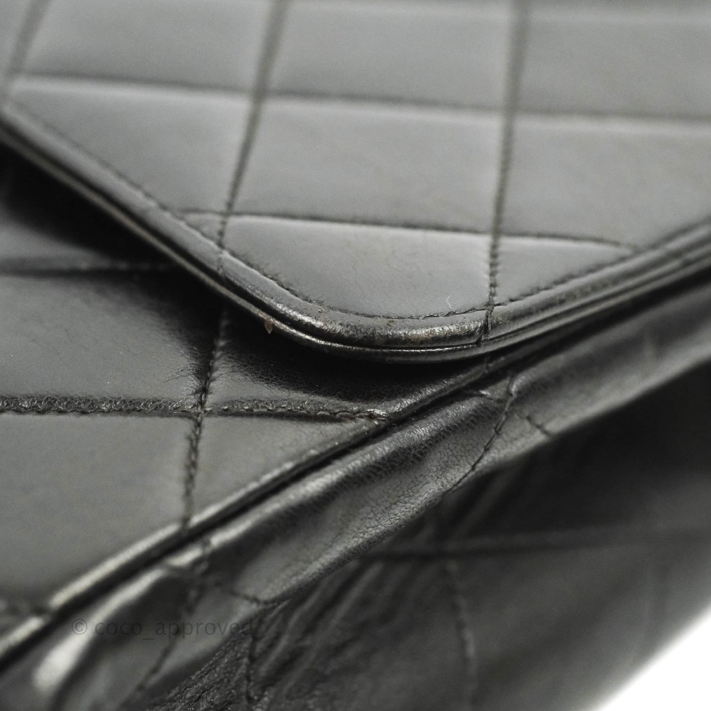 Chanel Vintage Jumbo Single Flap Black Lambskin 24K Gold Hardware