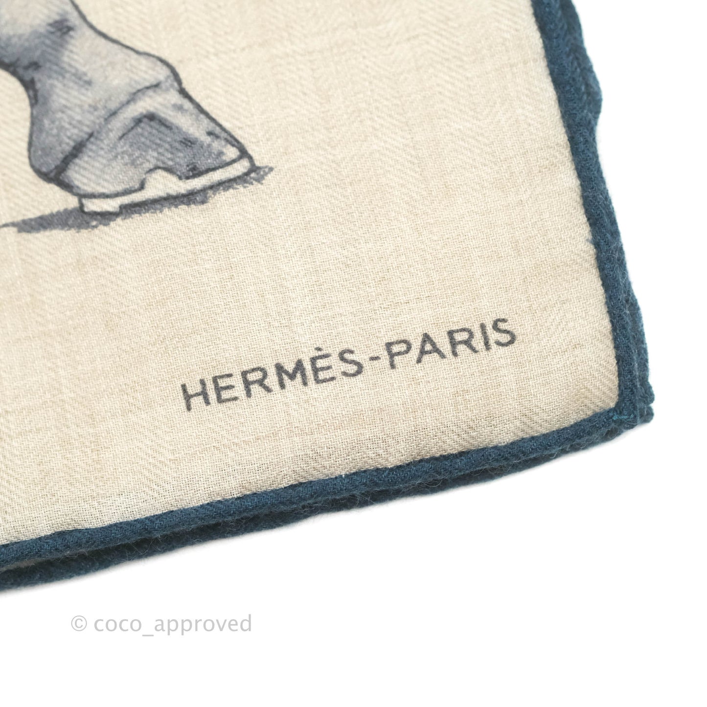 Hermès Men's Grand Carrosse Royal Cashmere Silk Scarf 100