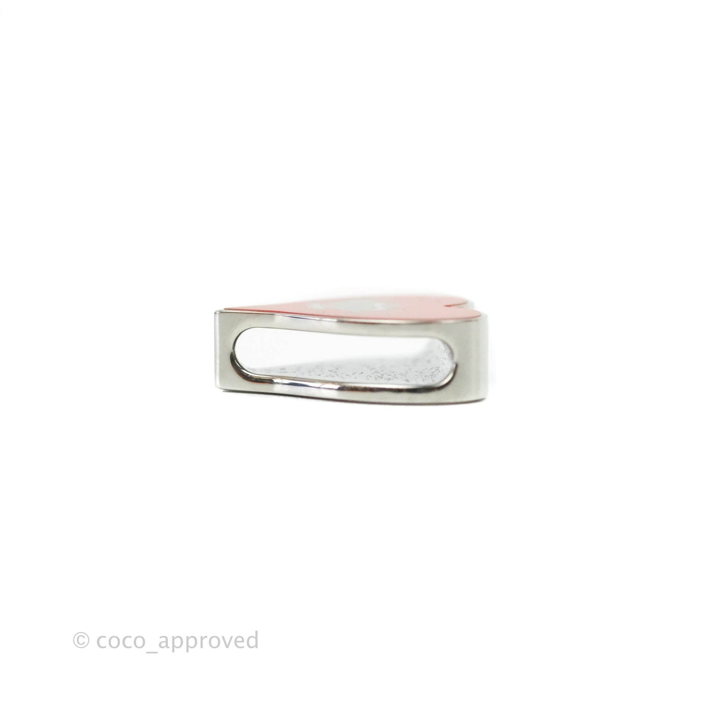 Hermès Tea Time Twilly Ring Rouge Palladium Hardware