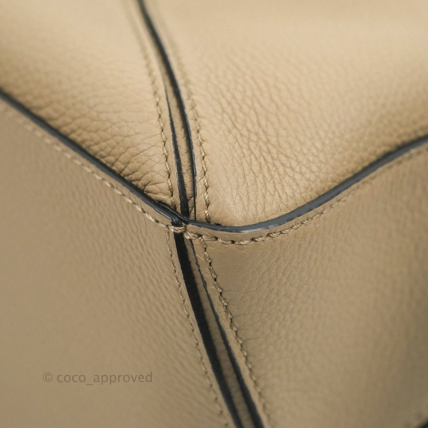 Loewe Small Puzzle Bag Sand Mink Grained Calfskin