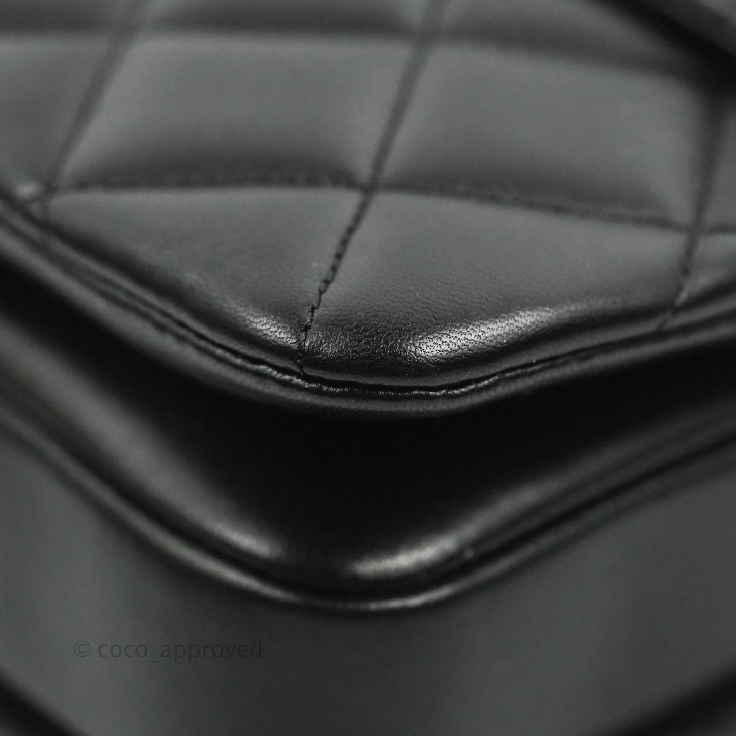Chanel Small Trendy CC Black Lambskin Rose Gold Hardware 22C