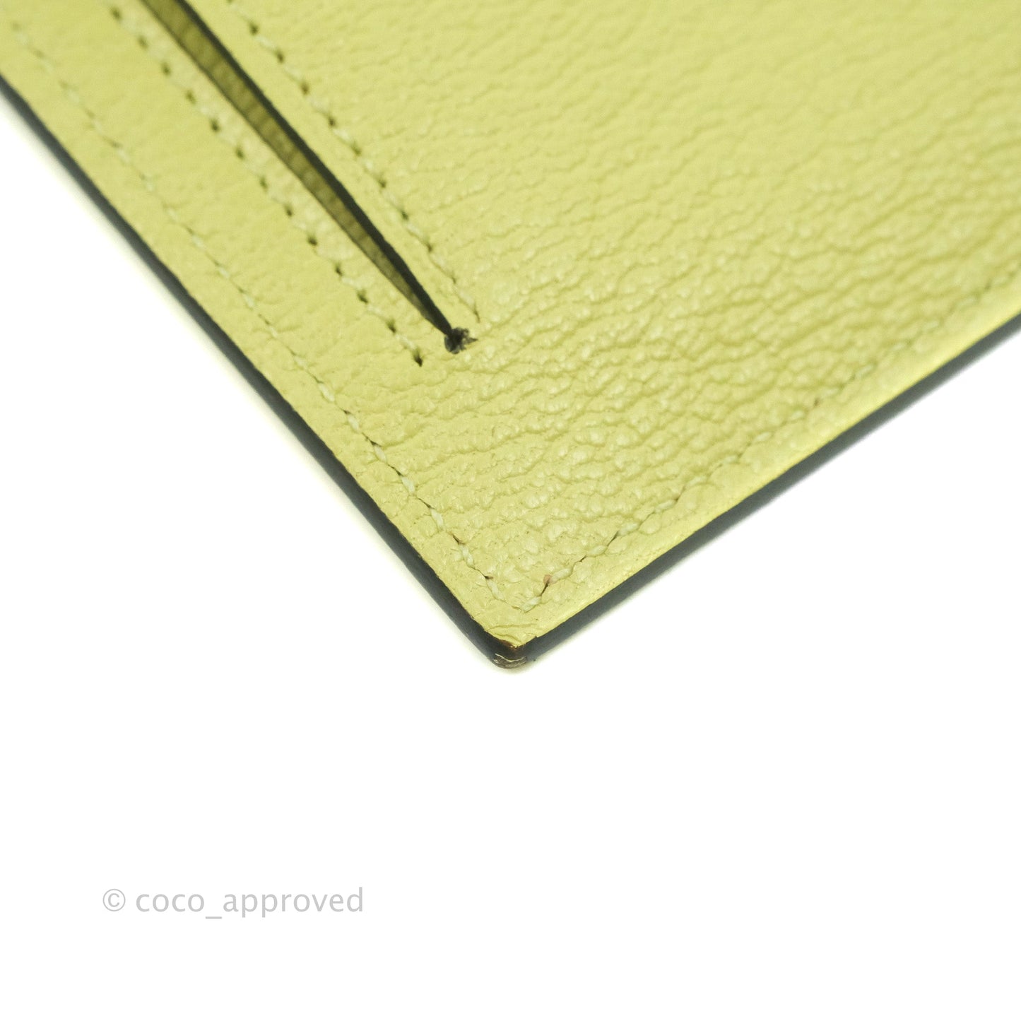 Hermès Kelly Pocket Compact Wallet Chevre Mysore Jaune Bourgeon Gold Hardware