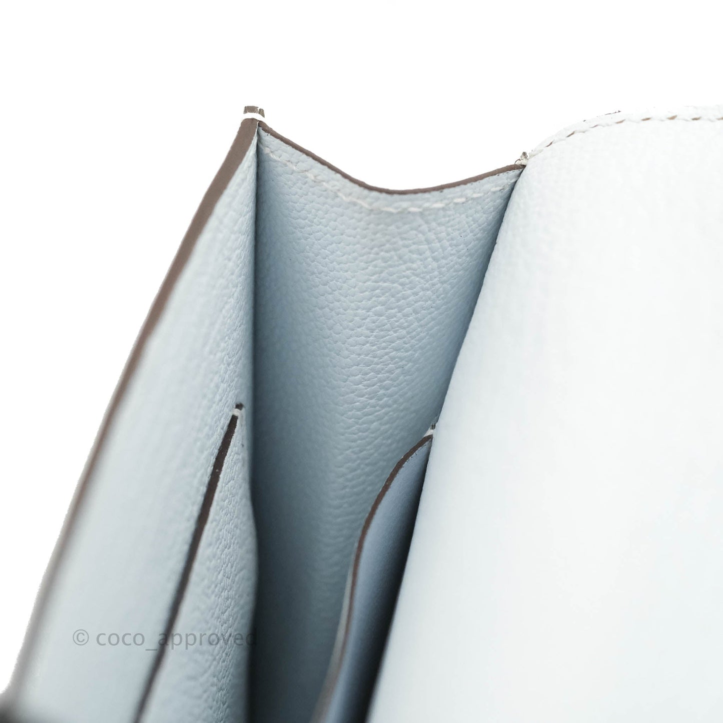 Hermès Roulis Slim Wallet Bleu Brume Gold Hardware