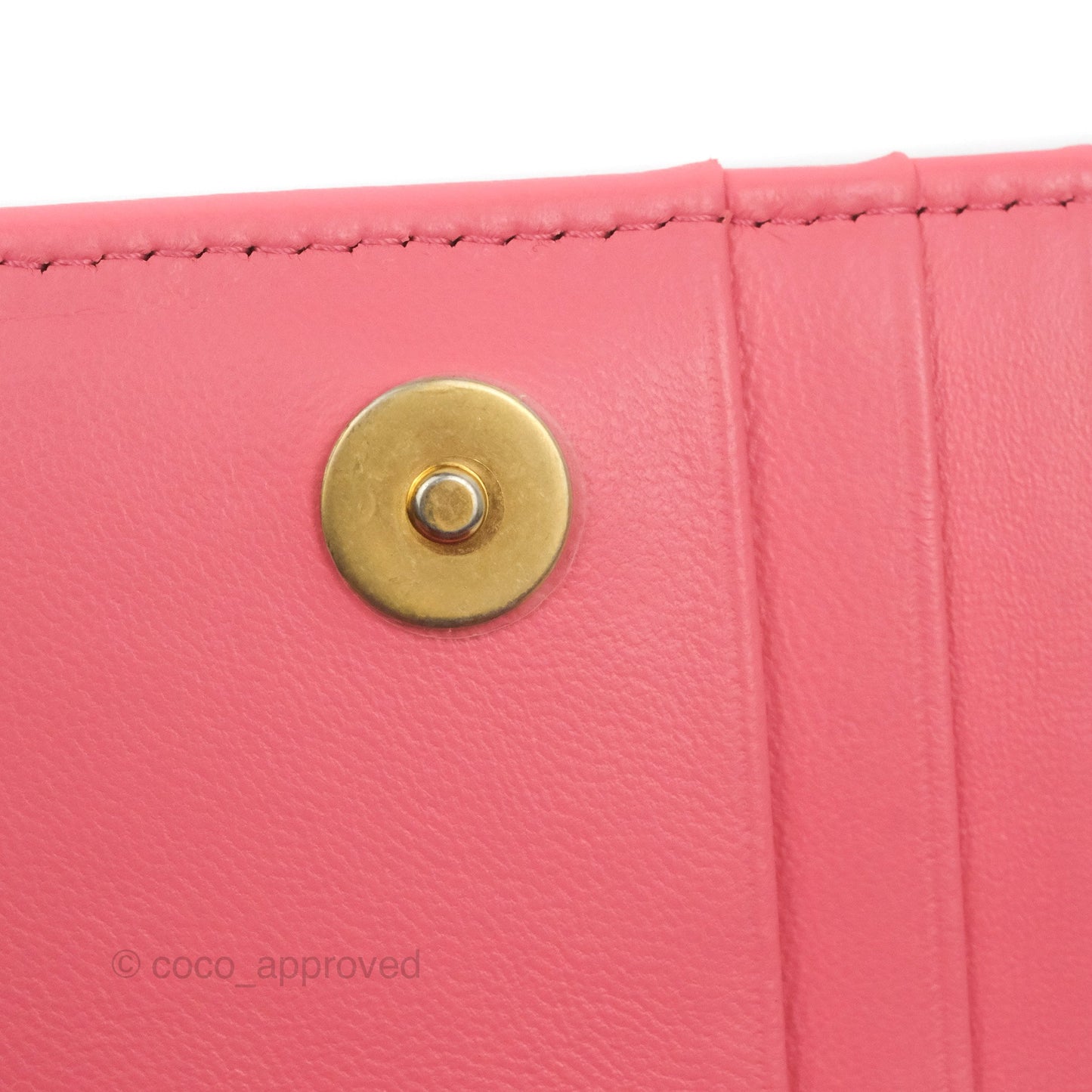 Chanel Enamel Quilted Pending CC Mini WOC Pink Lambskin Aged Gold Hardware 22P