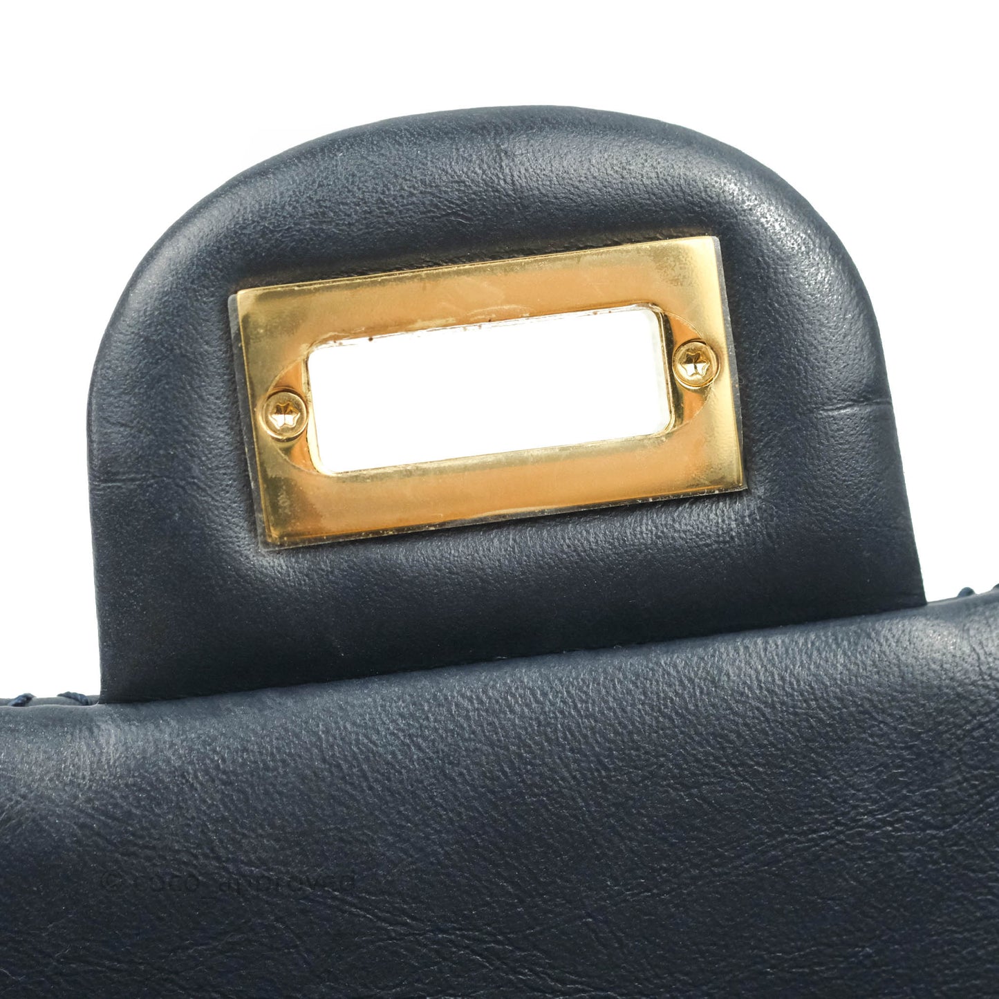 Chanel Mini Reissue 224 Navy Aged Calfskin Gold Hardware