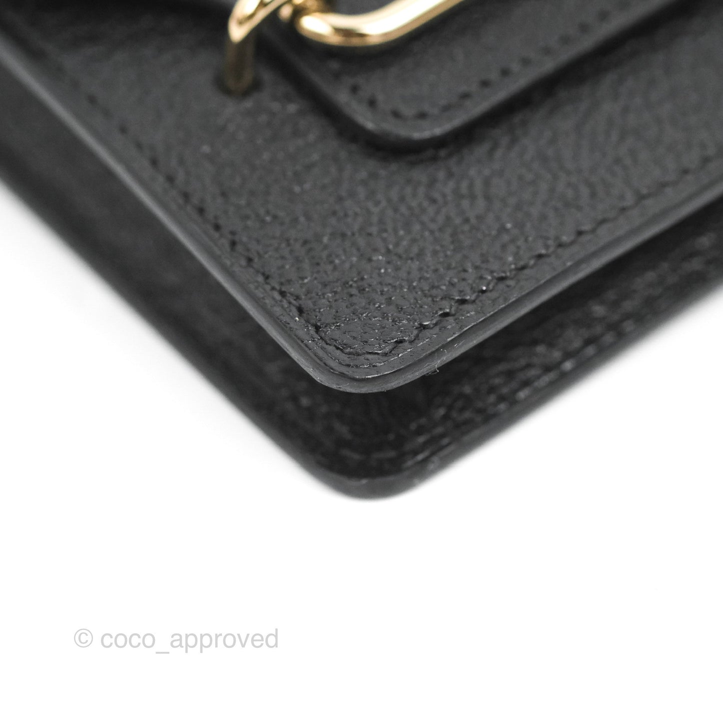 Hermès Roulis Slim Wallet Chevre Mysore Black Gold Hardware