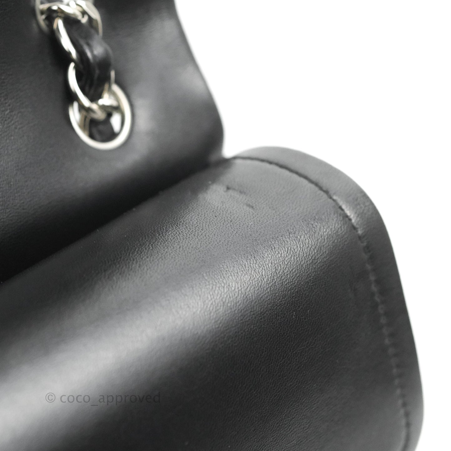 Chanel Quilted Jumbo Double Flap Black Lambskin Silver Hardware