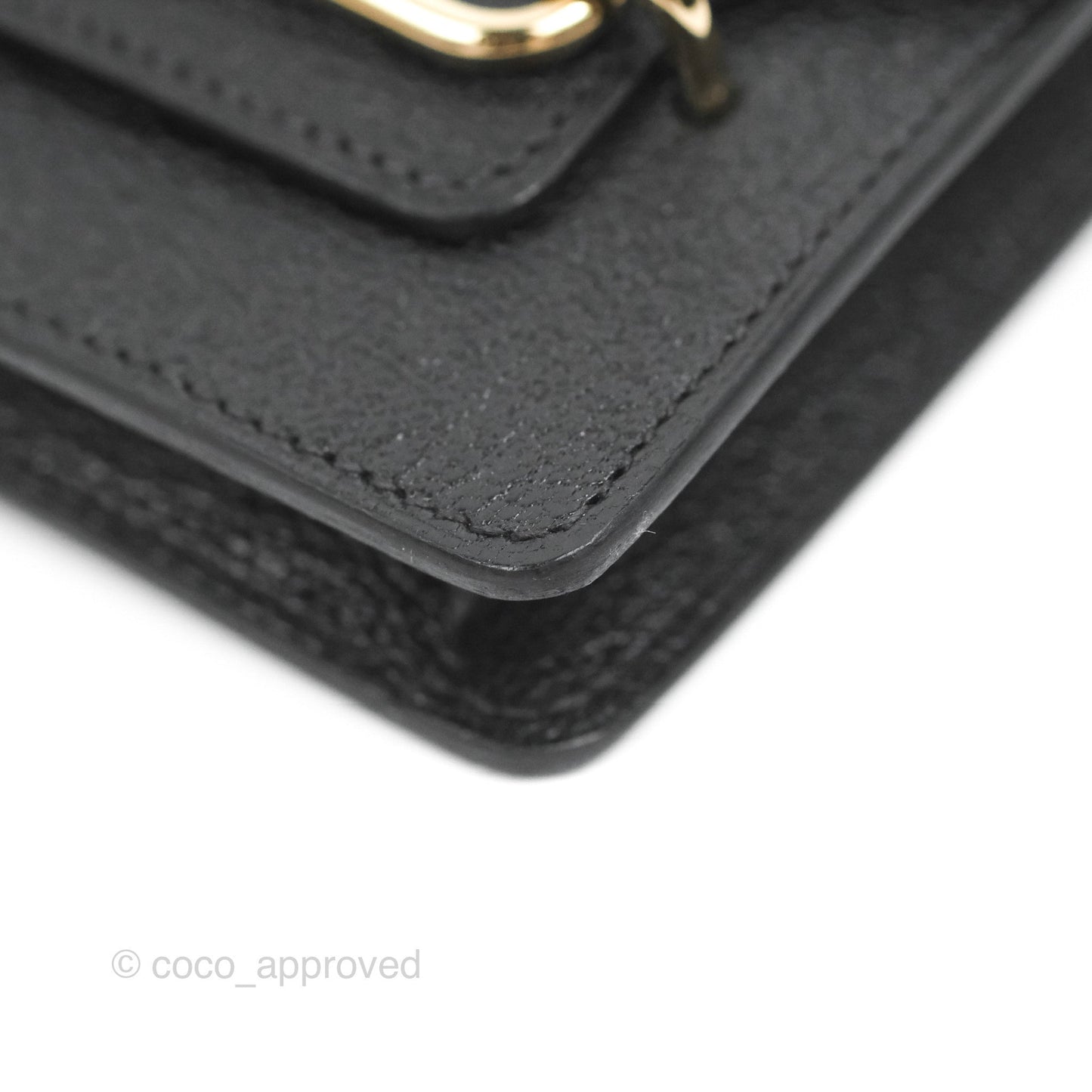 Hermès Roulis Slim Wallet Chevre Mysore Black Gold Hardware