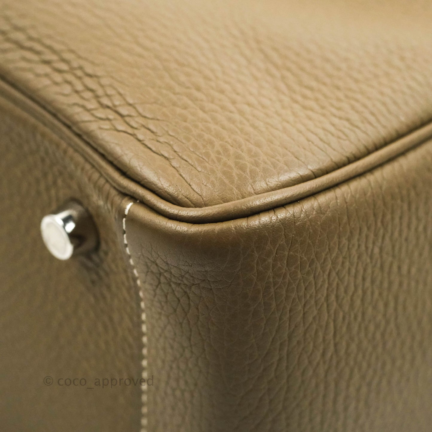 Hermès Lindy 26 Taurillon Clemence Etoupe Palladium Hardware