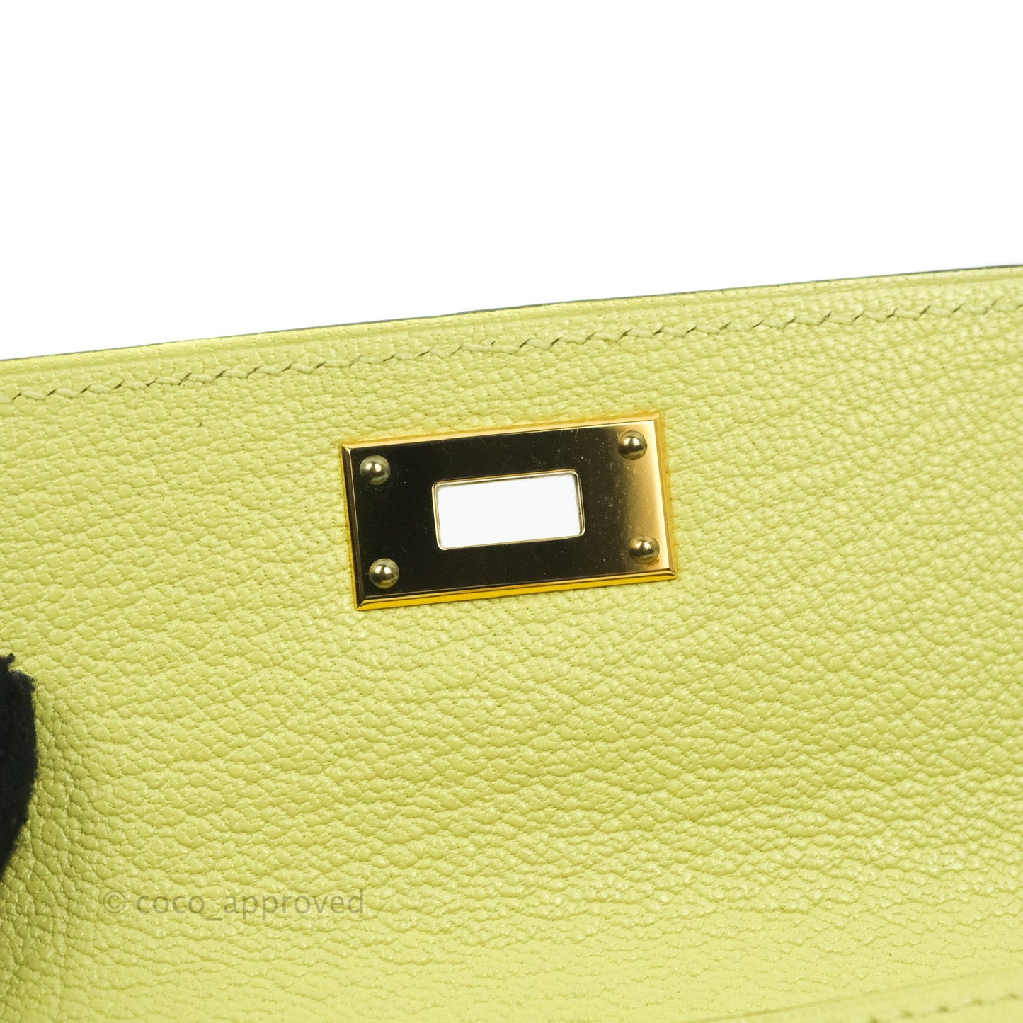 Hermès Kelly Pocket Compact Wallet Chevre Mysore Jaune Bourgeon Gold Hardware