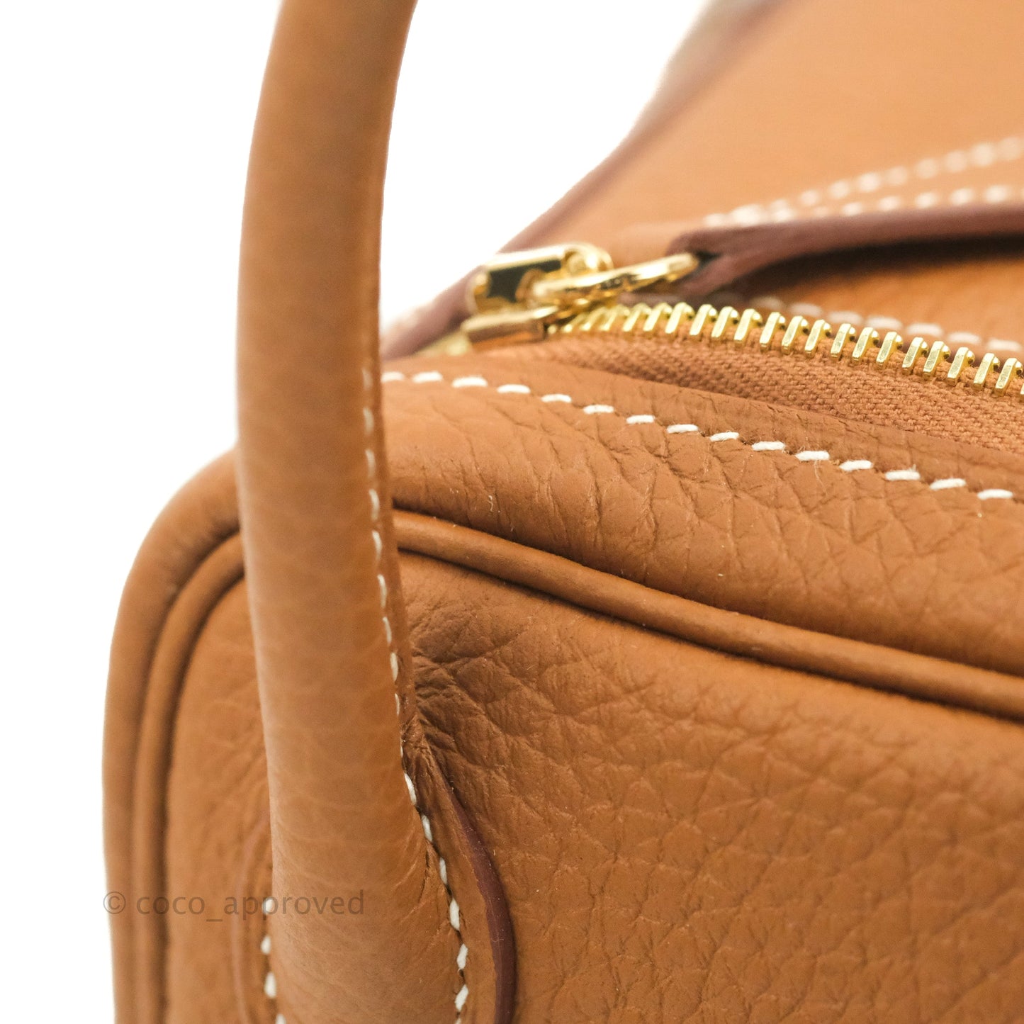 Hermès Mini Lindy 20 Gold Clemence Gold Hardware