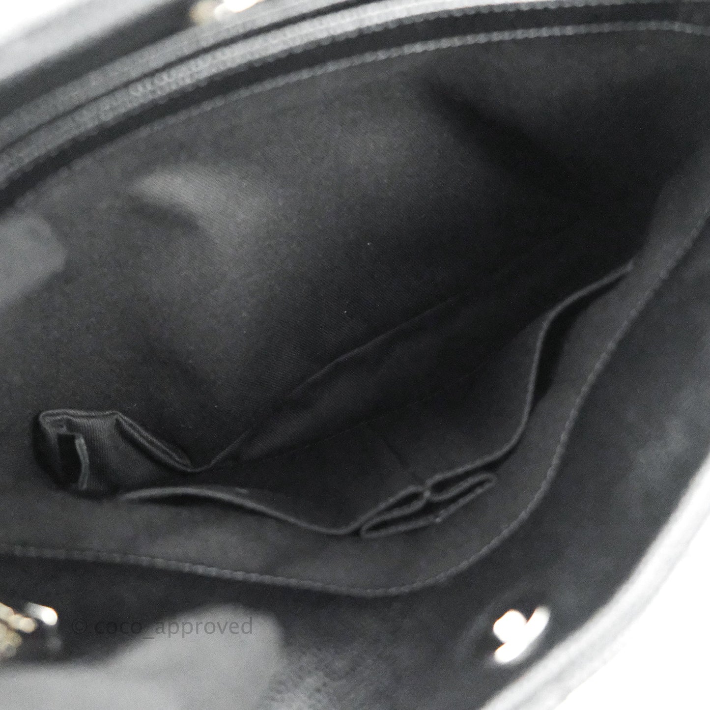 Chanel Quilted Large Just Mademoiselle Black Caviar Silver Hardware