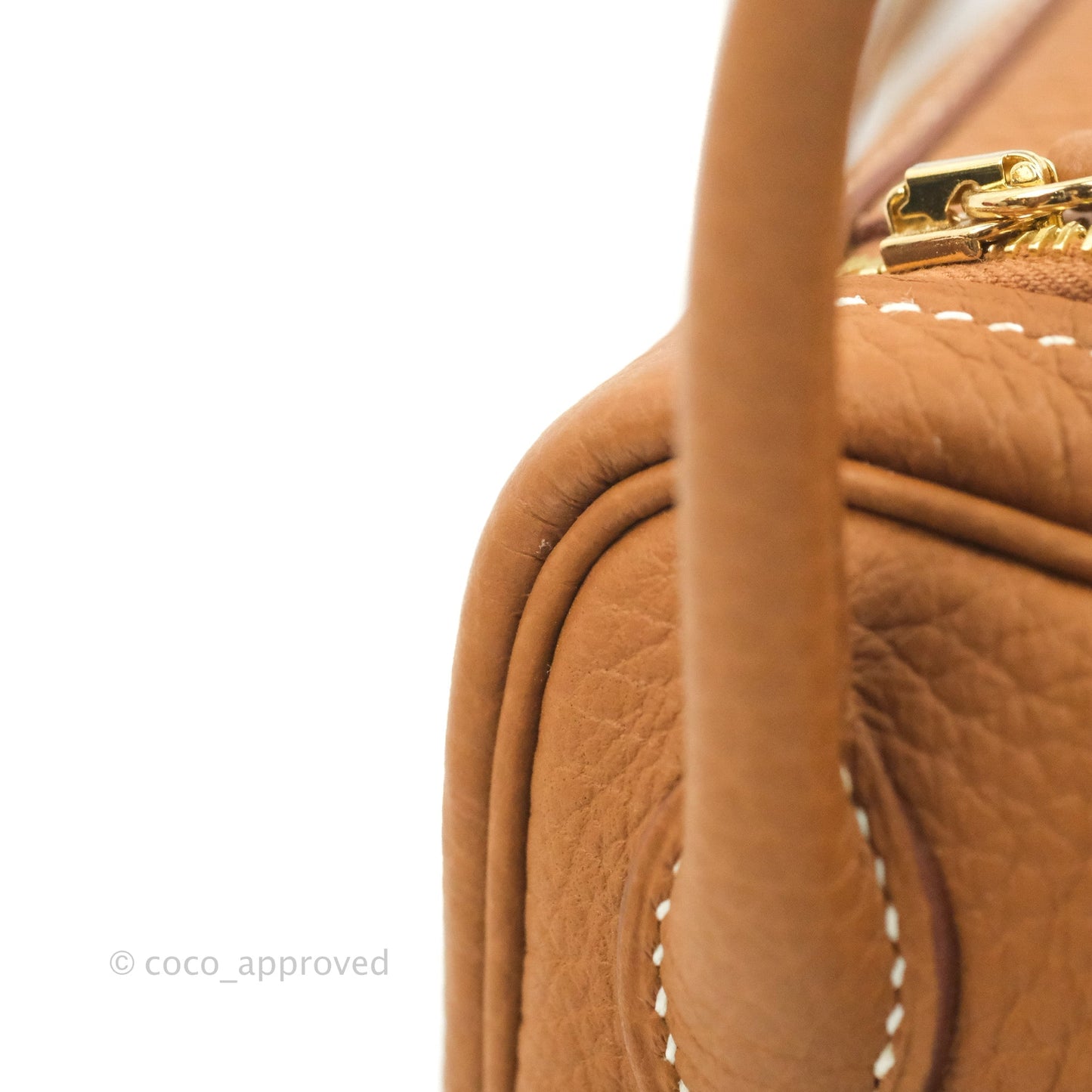 Hermès Mini Lindy 20 Gold Clemence Gold Hardware
