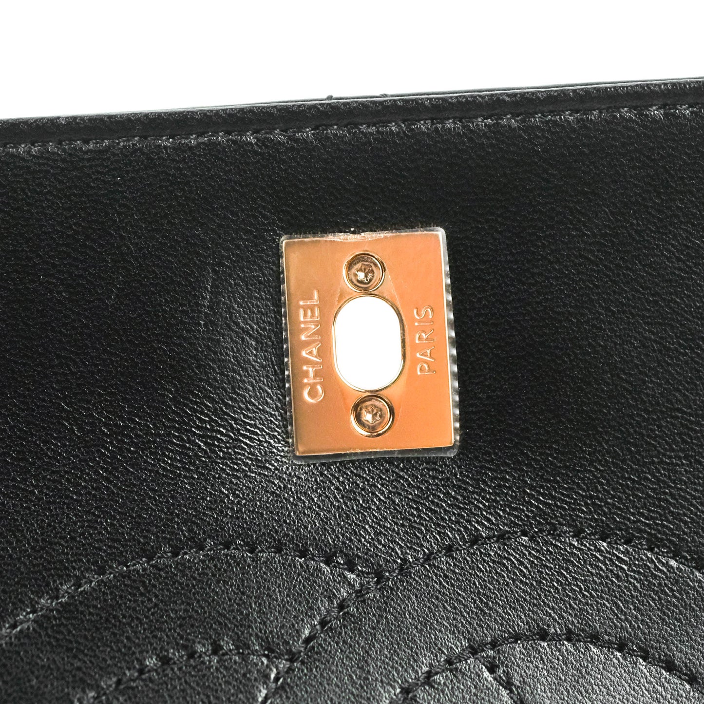 Chanel Small Trendy CC Black Lambskin Rose Gold Hardware 22C
