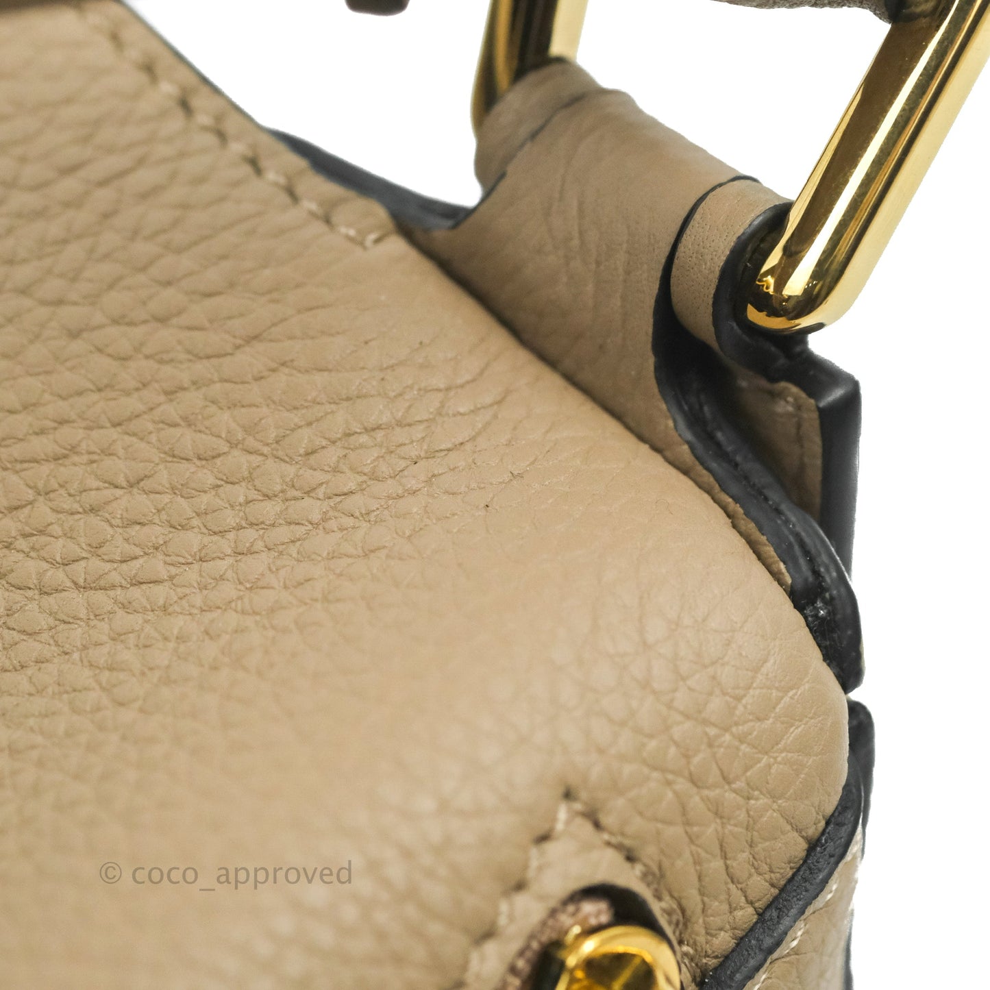 Loewe Small Puzzle Bag Sand Mink Grained Calfskin