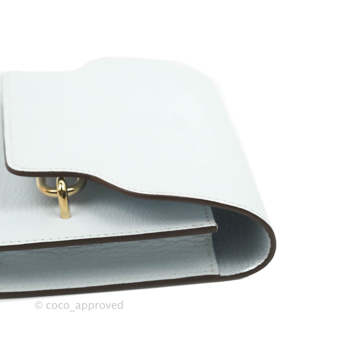 Hermès Roulis Slim Wallet Bleu Brume Gold Hardware