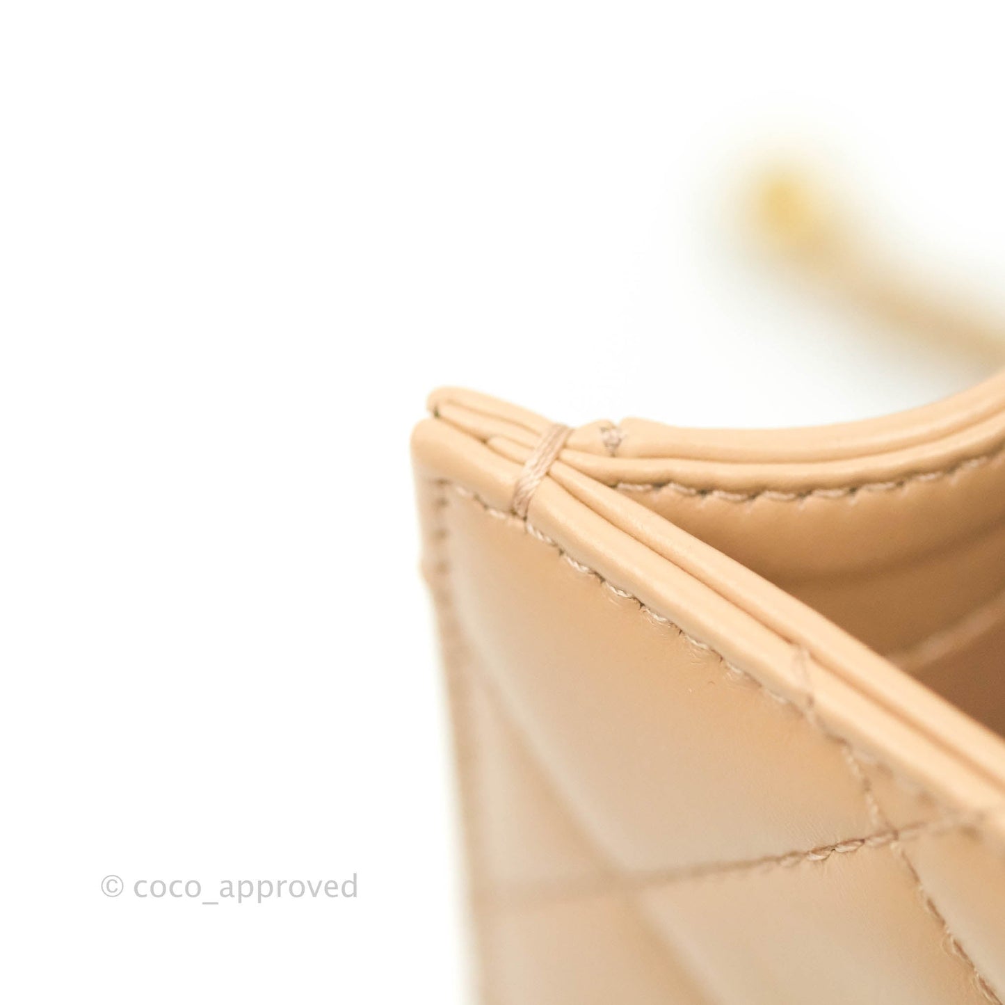 Chanel Quilted Mini Perfect Fit Adjustable Beige Calfskin Gold Hardware 21A
