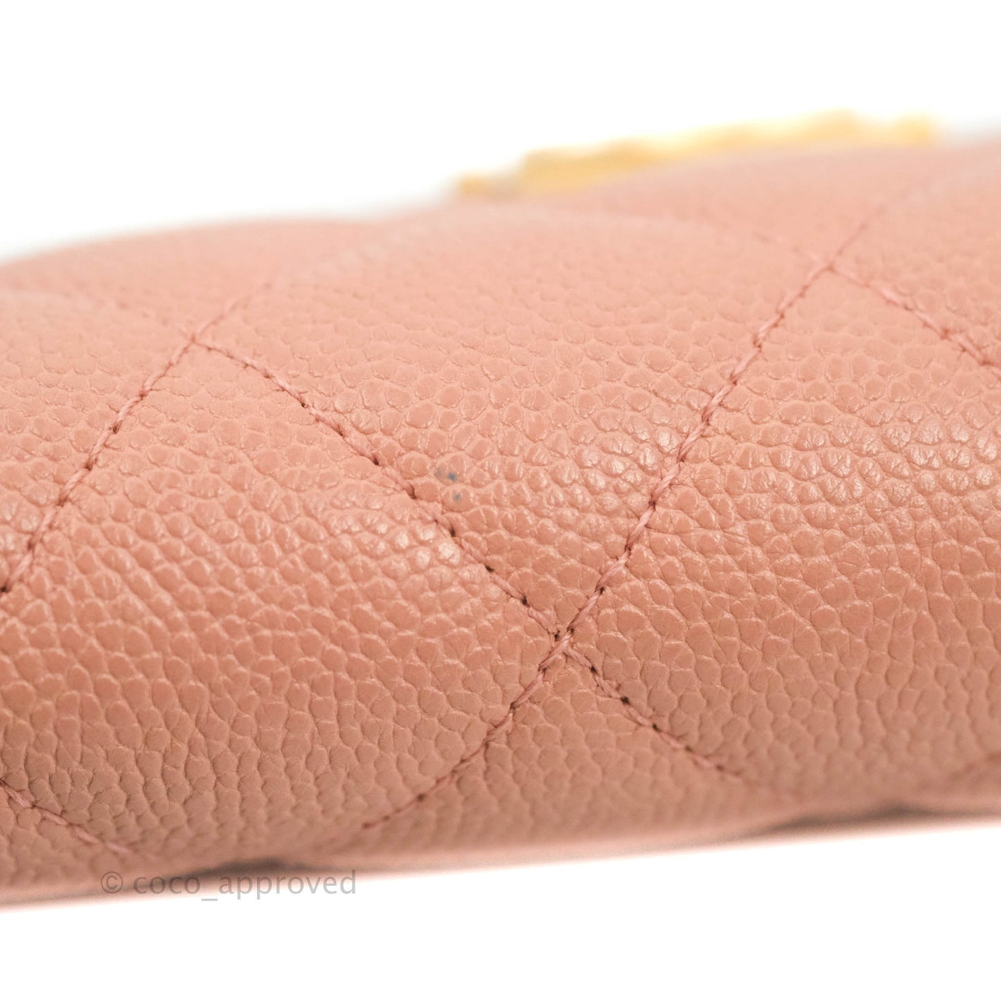Chanel Quilted Boy Flap Long Wallet Pink Caviar Aged Gold Hardware