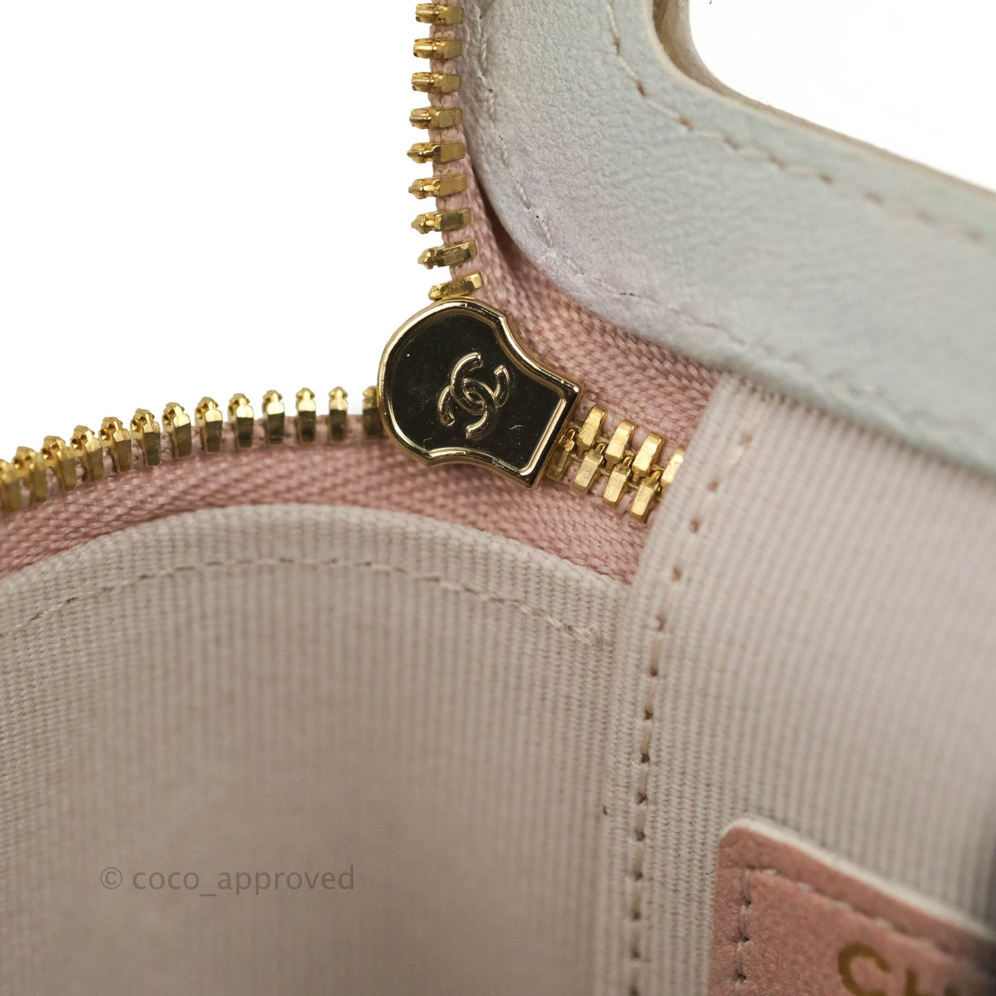 Chanel Mini Top Handle Vanity With Chain Rainbow Lambskin Aged Gold Hardware