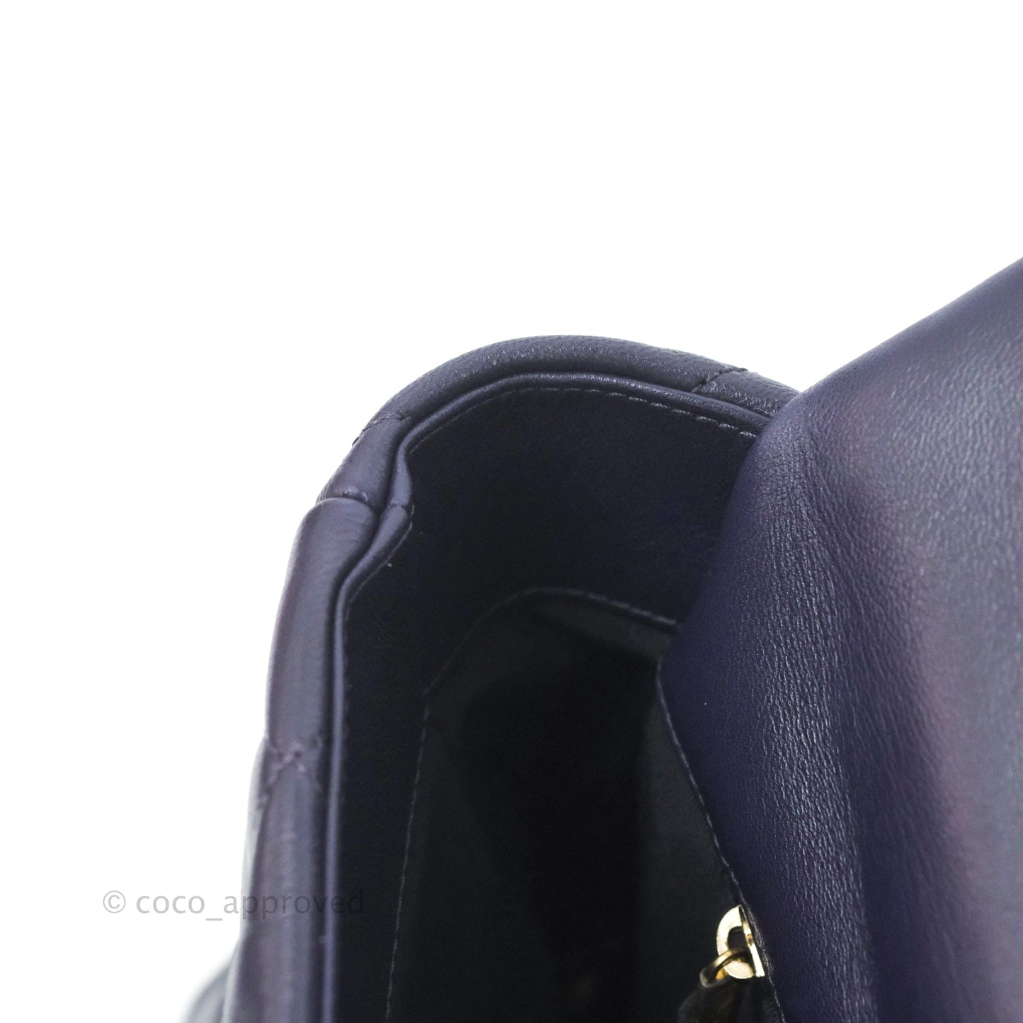 Chanel 19 Medium Dark Purple Mixed Hardware