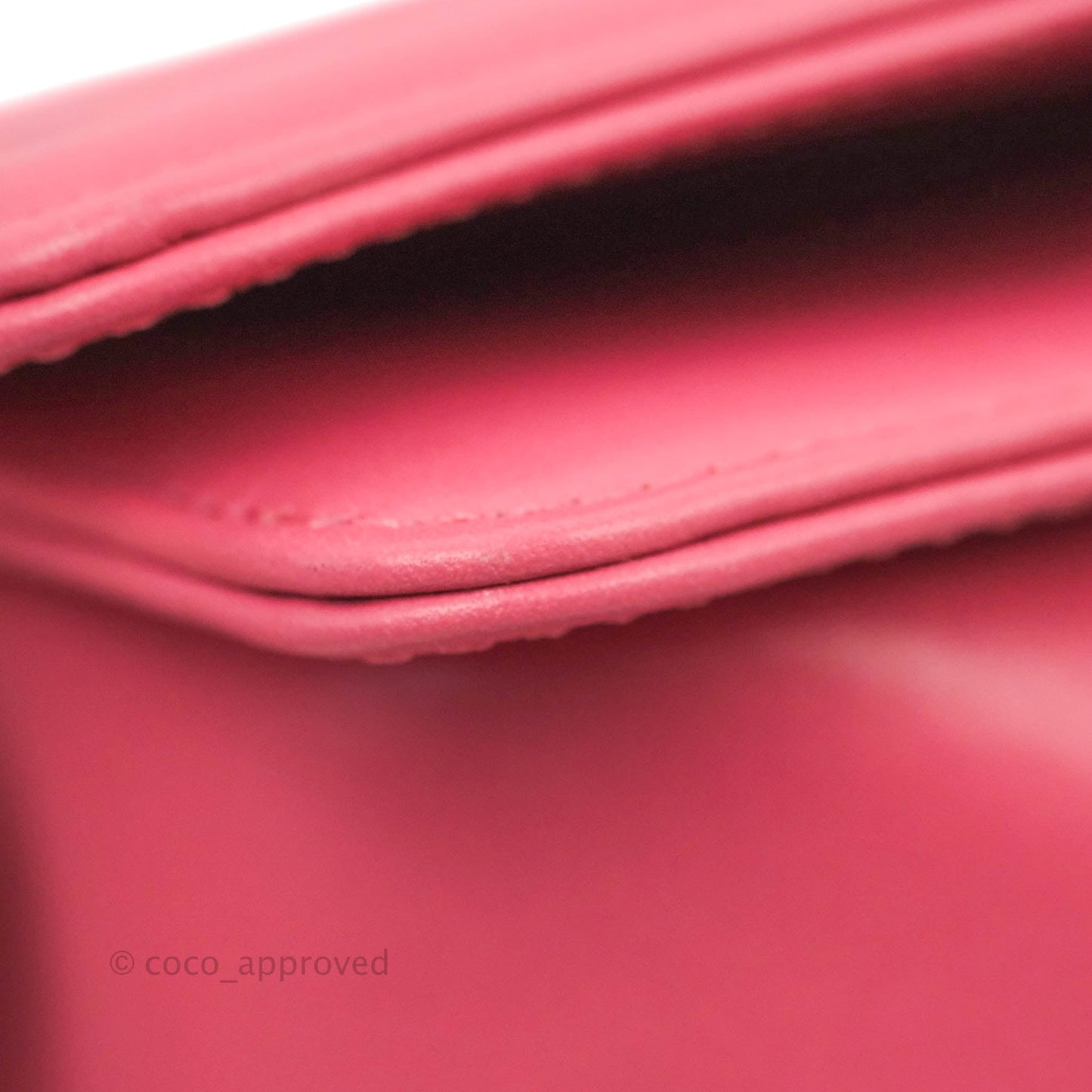 Chanel Medium Boy Chevron Pink Calfskin Ruthenium Hardware