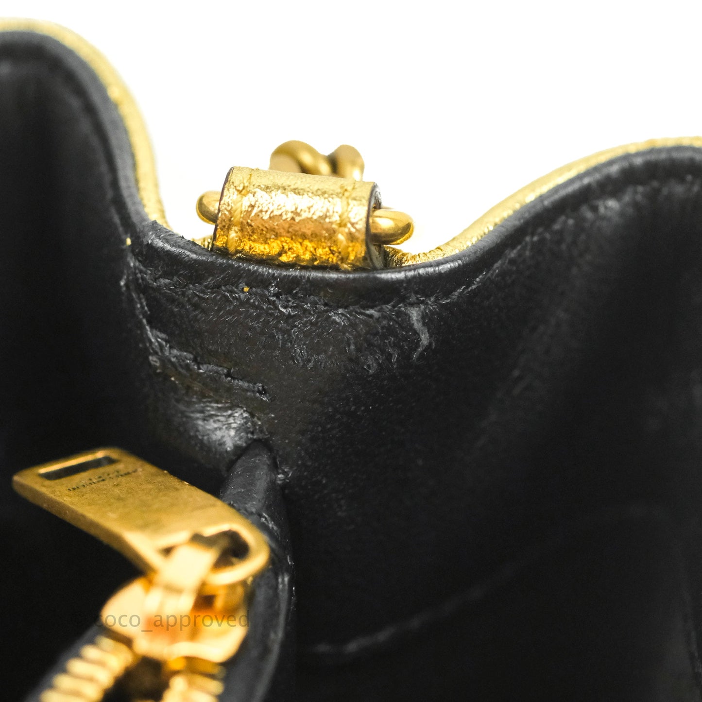 Saint Laurent Loulou Small Bag Metallic Gold Gold Hardware