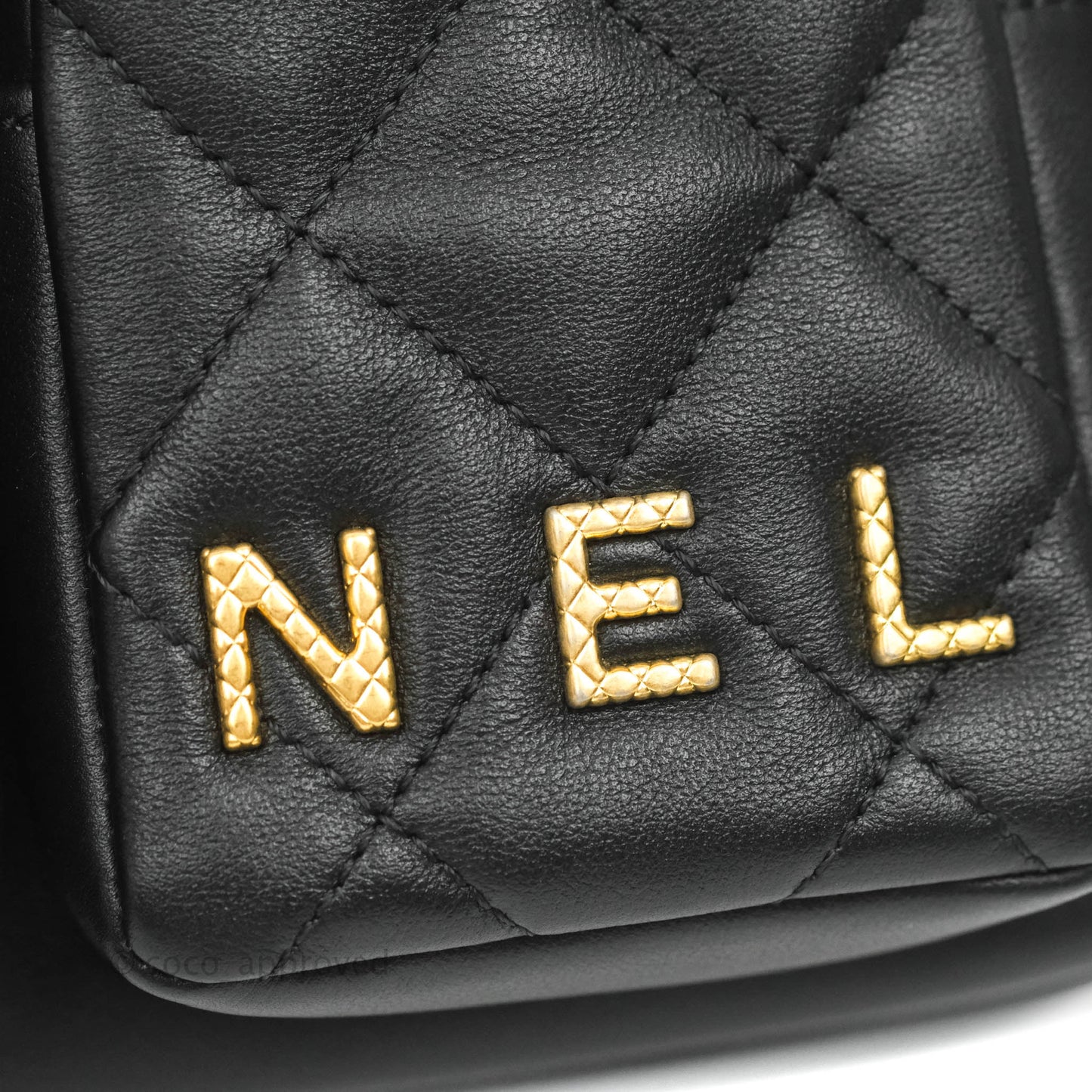 Chanel Quilted Small Camera Case Black Calfskin