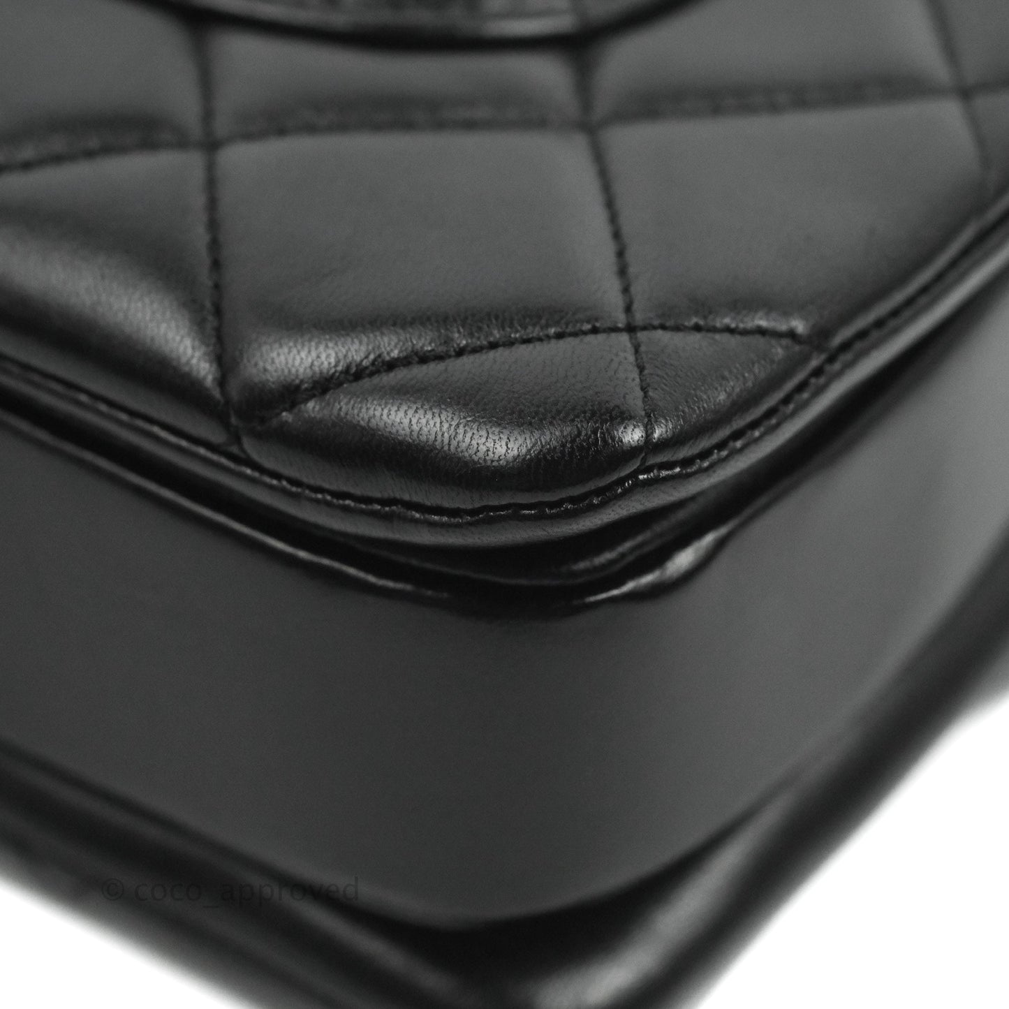 Chanel Small Trendy CC Black Lambskin Gold Hardware
