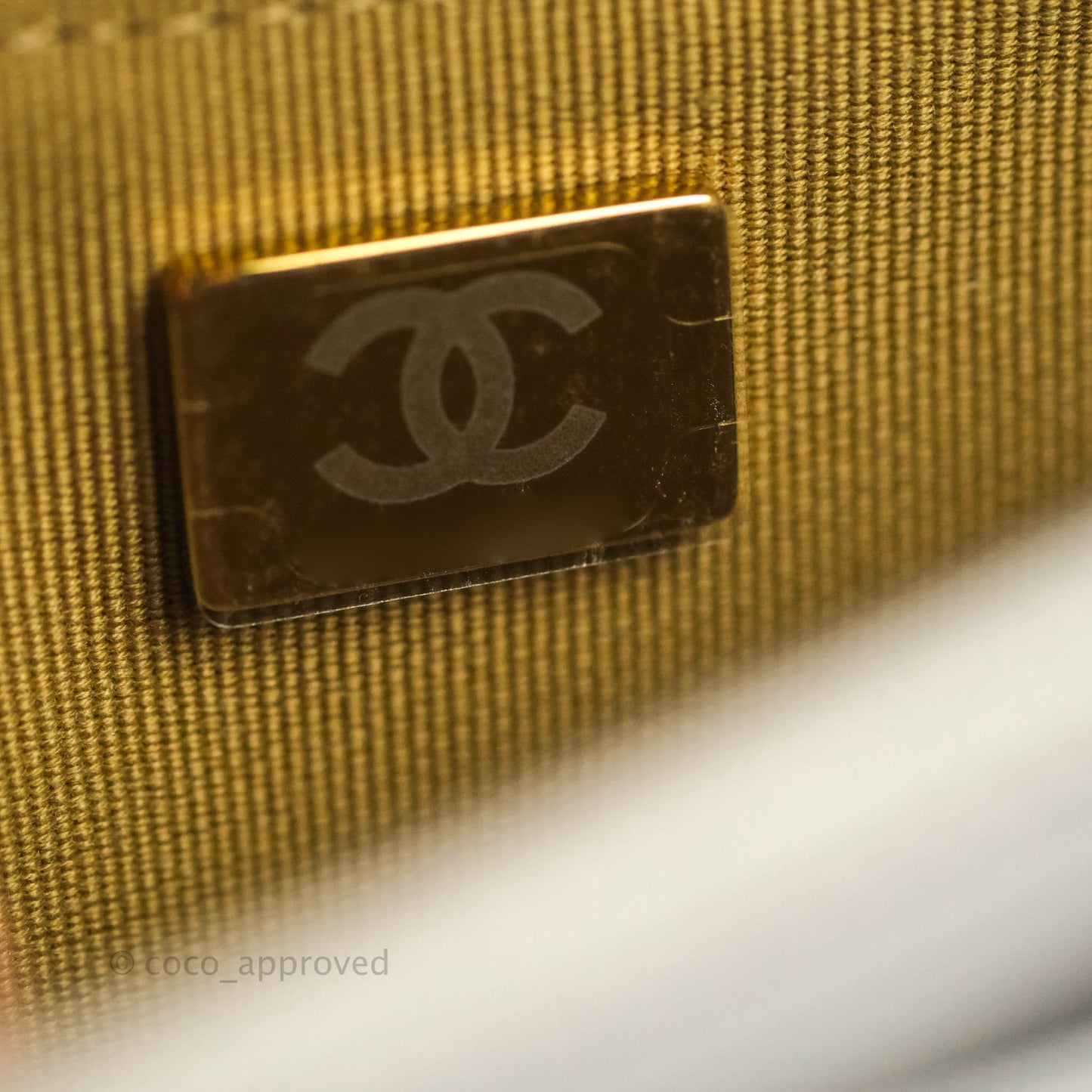 Chanel Quilted Pearl Crush Wallet on Chain WOC Grey Lambskin Aged Gold Hardware