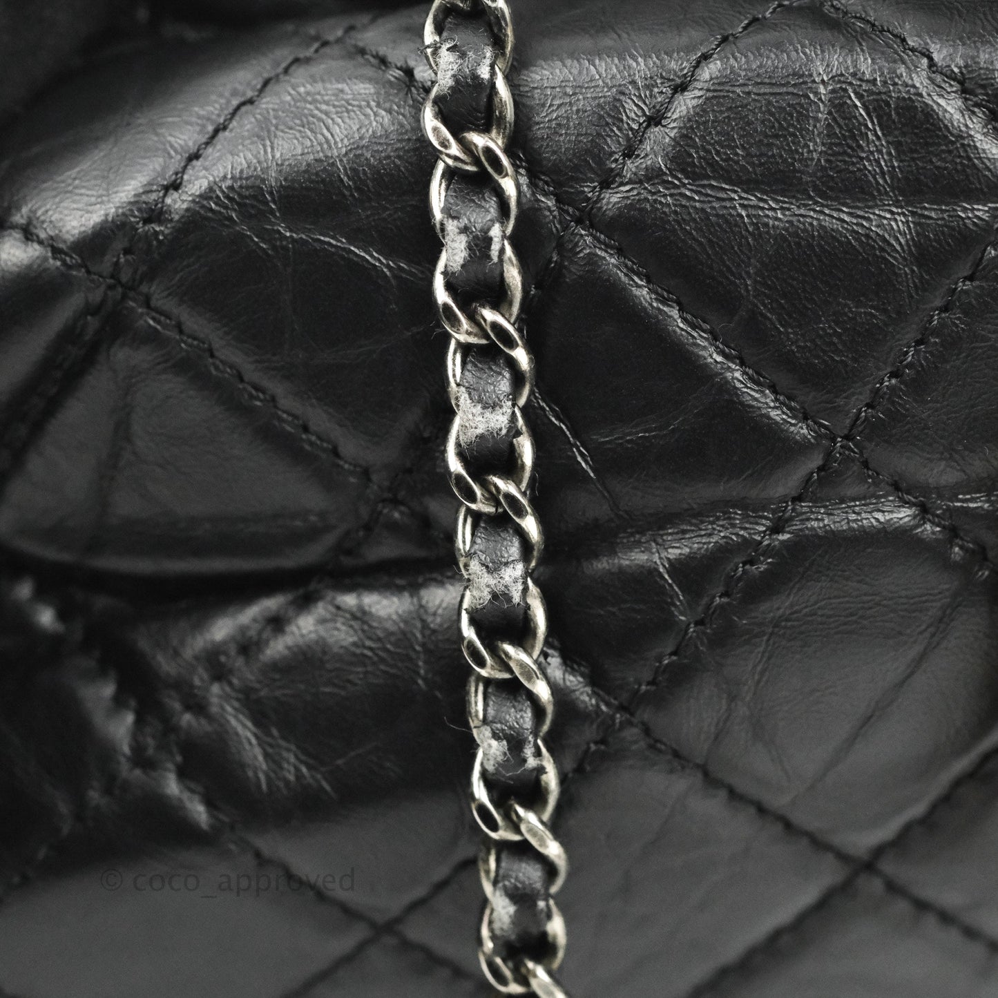 Chanel Medium Gabrielle Backpack Black Aged Calfskin