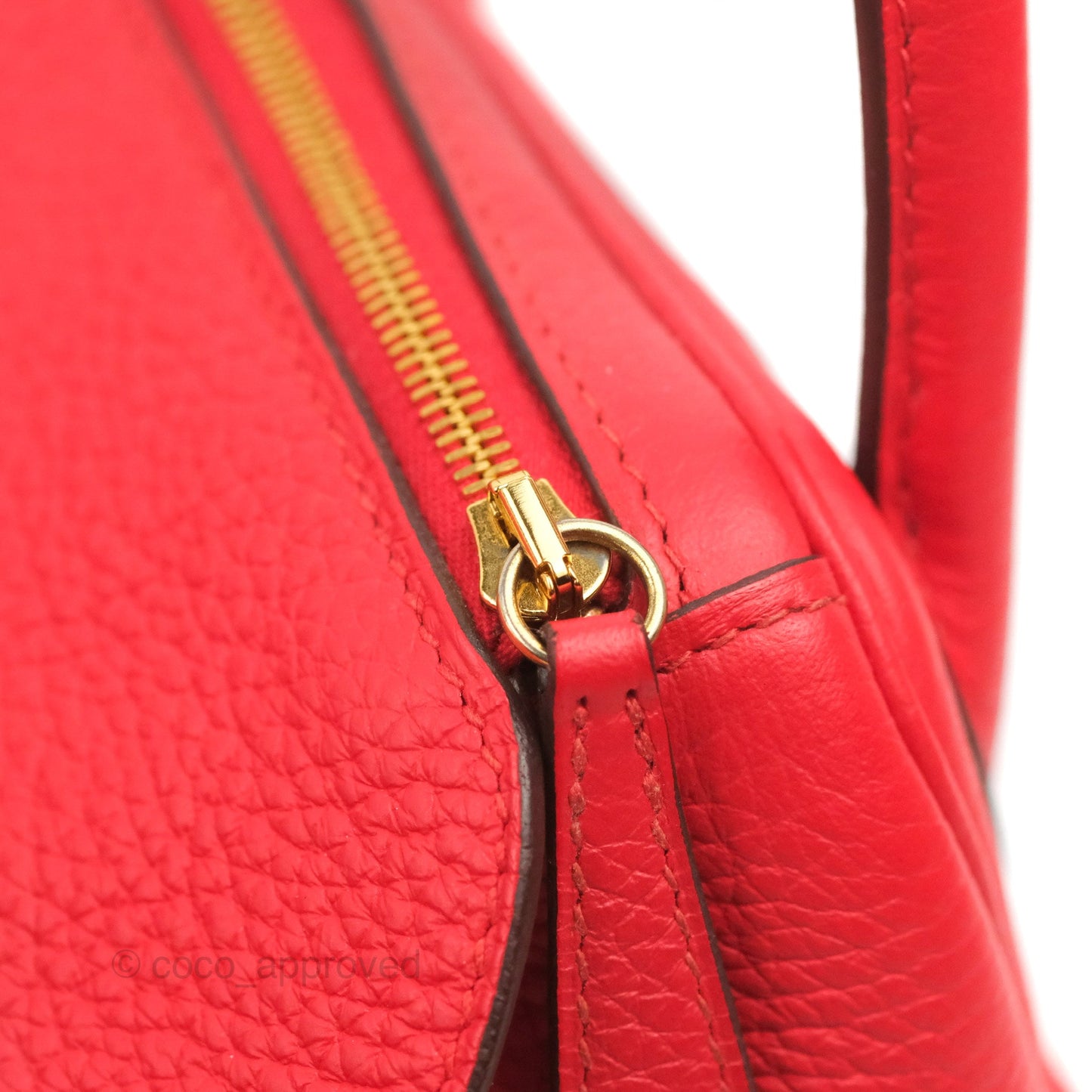 Hermès Lindy 26 Rouge de Coeur Clemence Gold Hardware