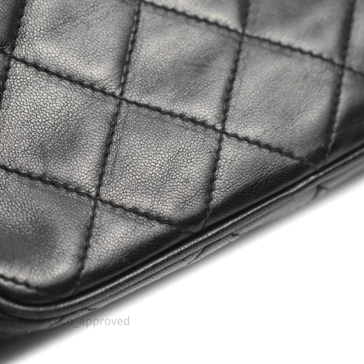 Chanel Vintage Small Camera Bag Black Lambskin Gold Hardware