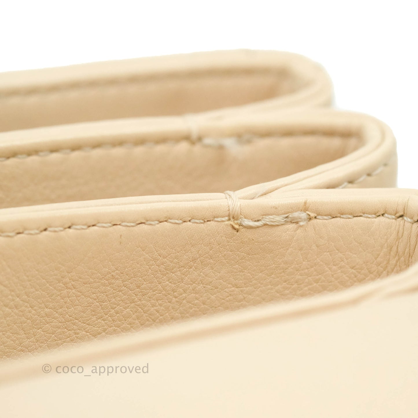 Chanel Small Gold Top Handle Bag Light Beige Lambskin Aged Gold Hardware