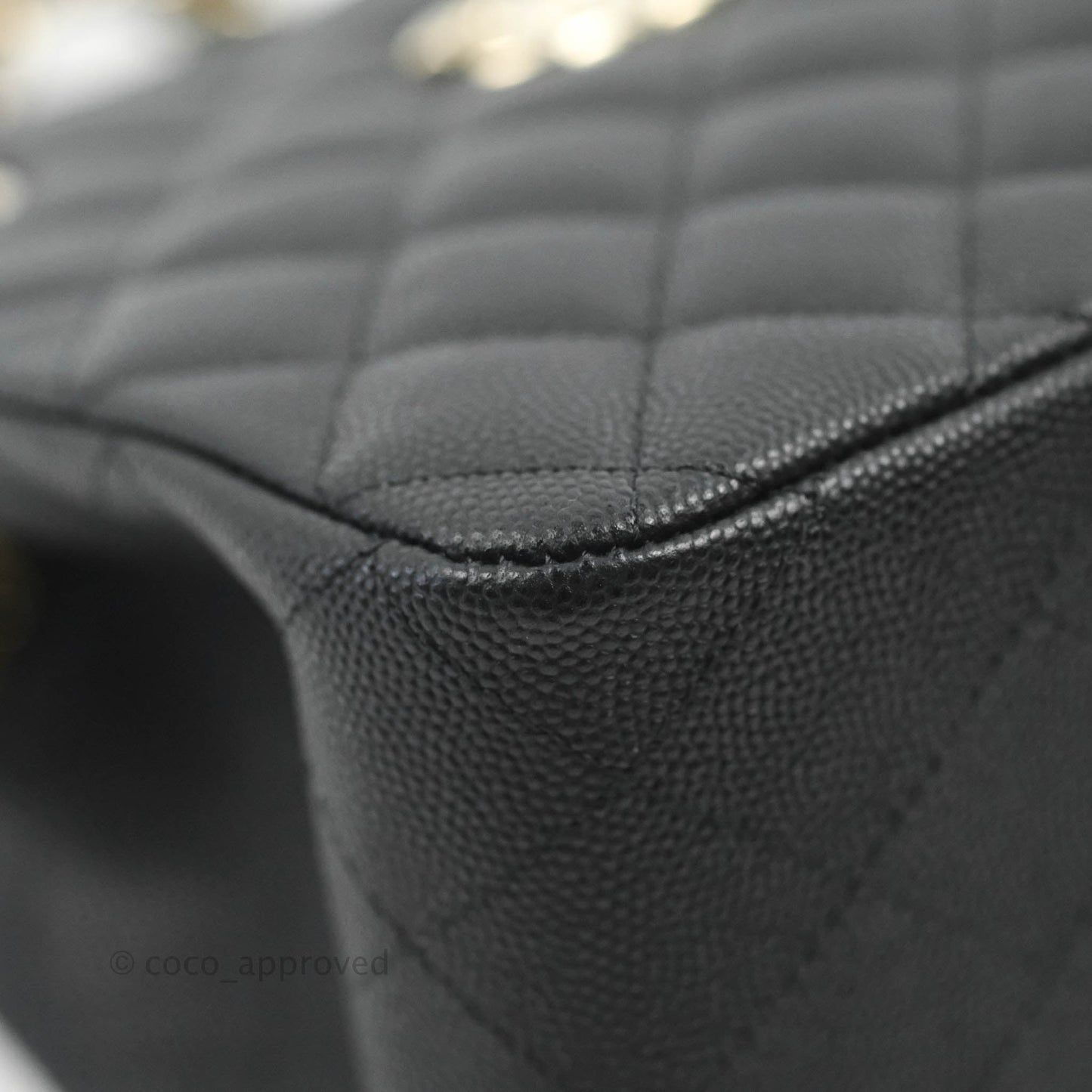 Chanel Mini Bucket Tote Black Caviar Gold Hardware 22S